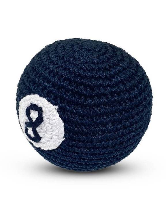 Corner Pocket Crochet 8-Ball Dog Toy - Image 3