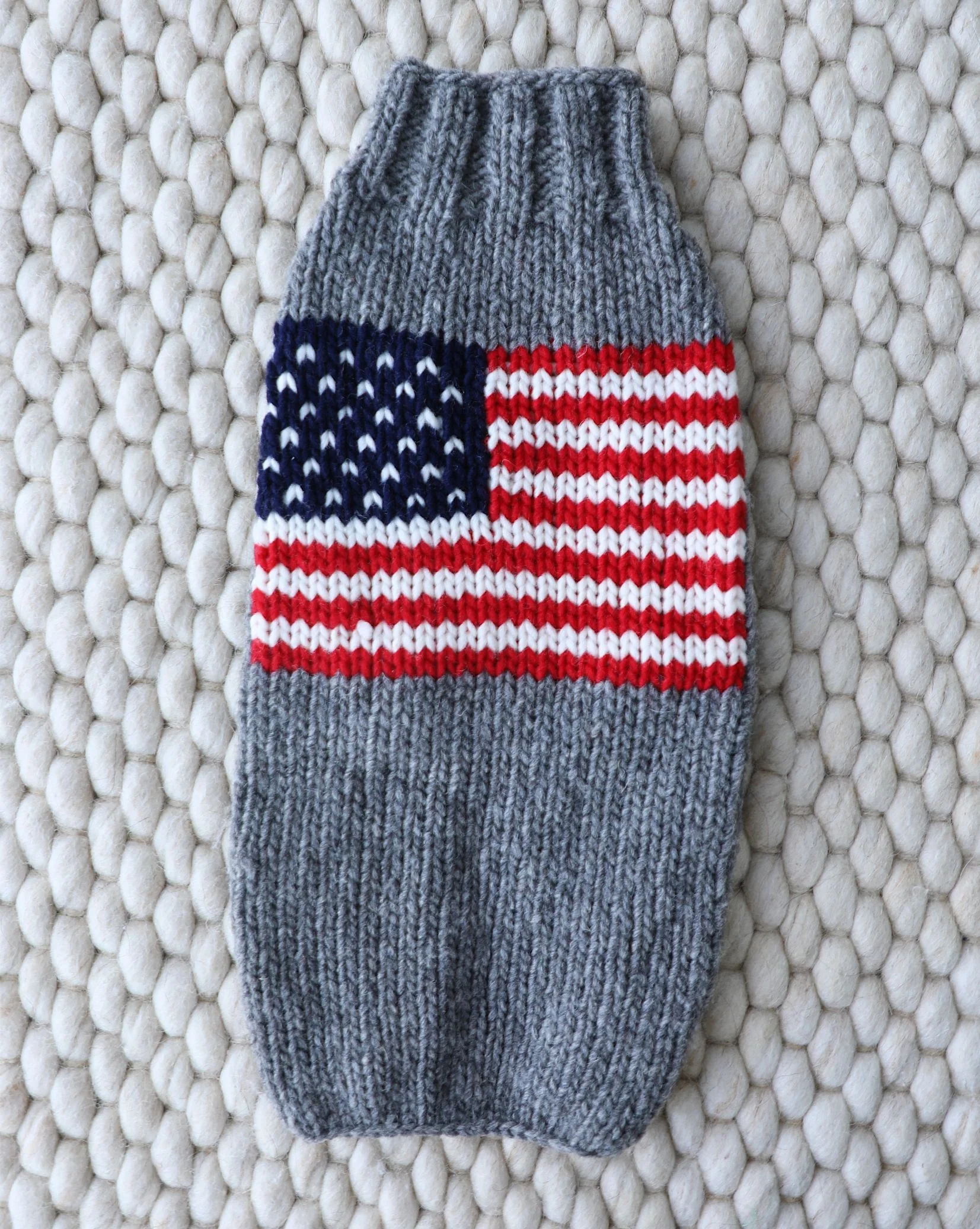 Red, White + Woof American Flag Dog Sweater