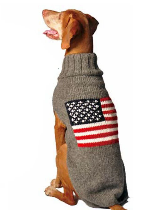 Red, White + Woof American Flag Dog Sweater - Image 2