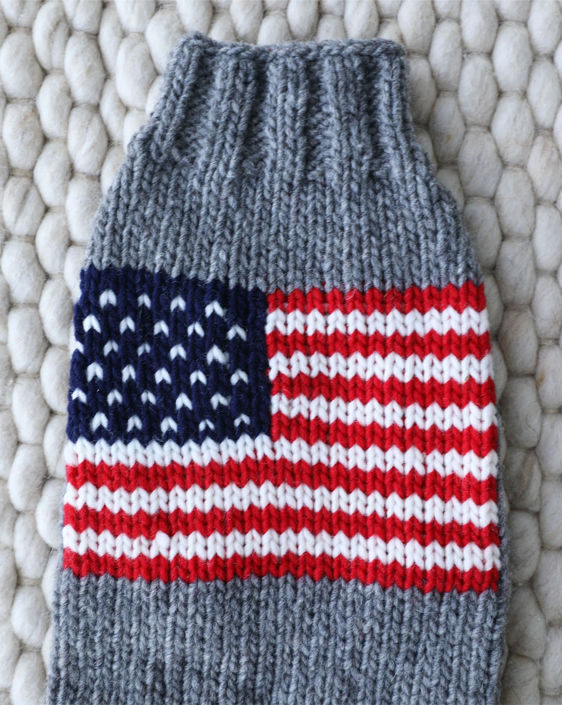 Red, White + Woof American Flag Dog Sweater - Image 3
