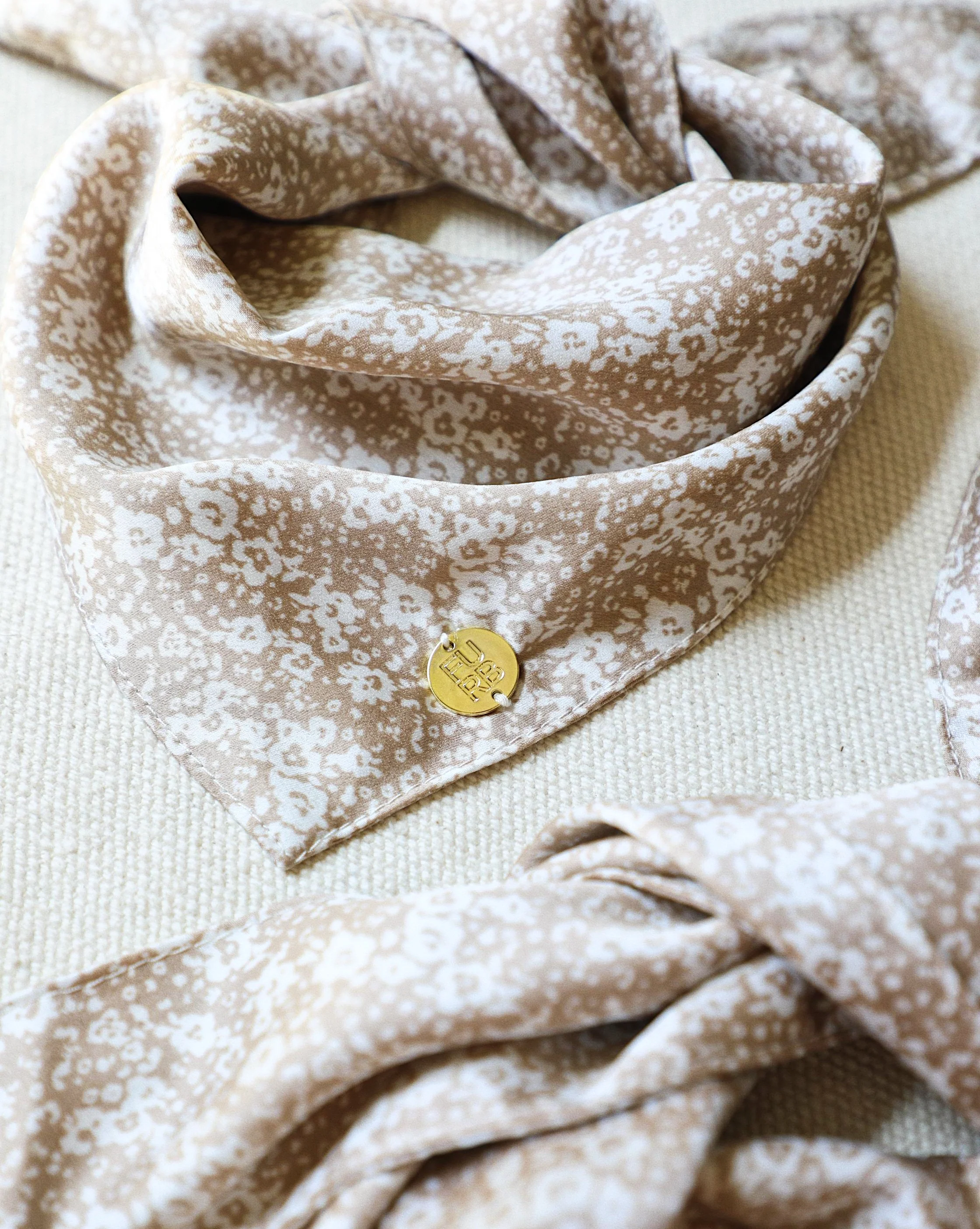 Only the Best Bandana in Beige Floral - Image 2
