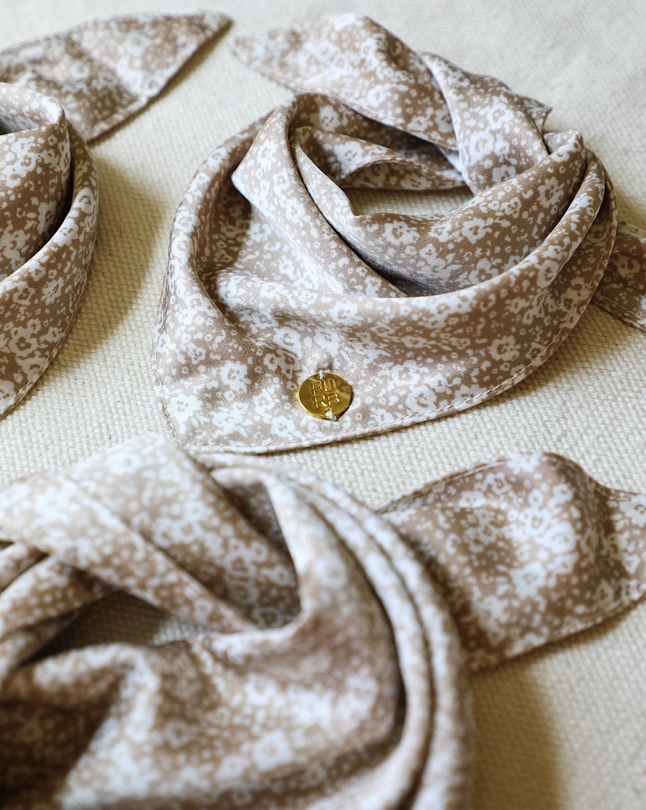 Only the Best Bandana in Beige Floral - Image 3