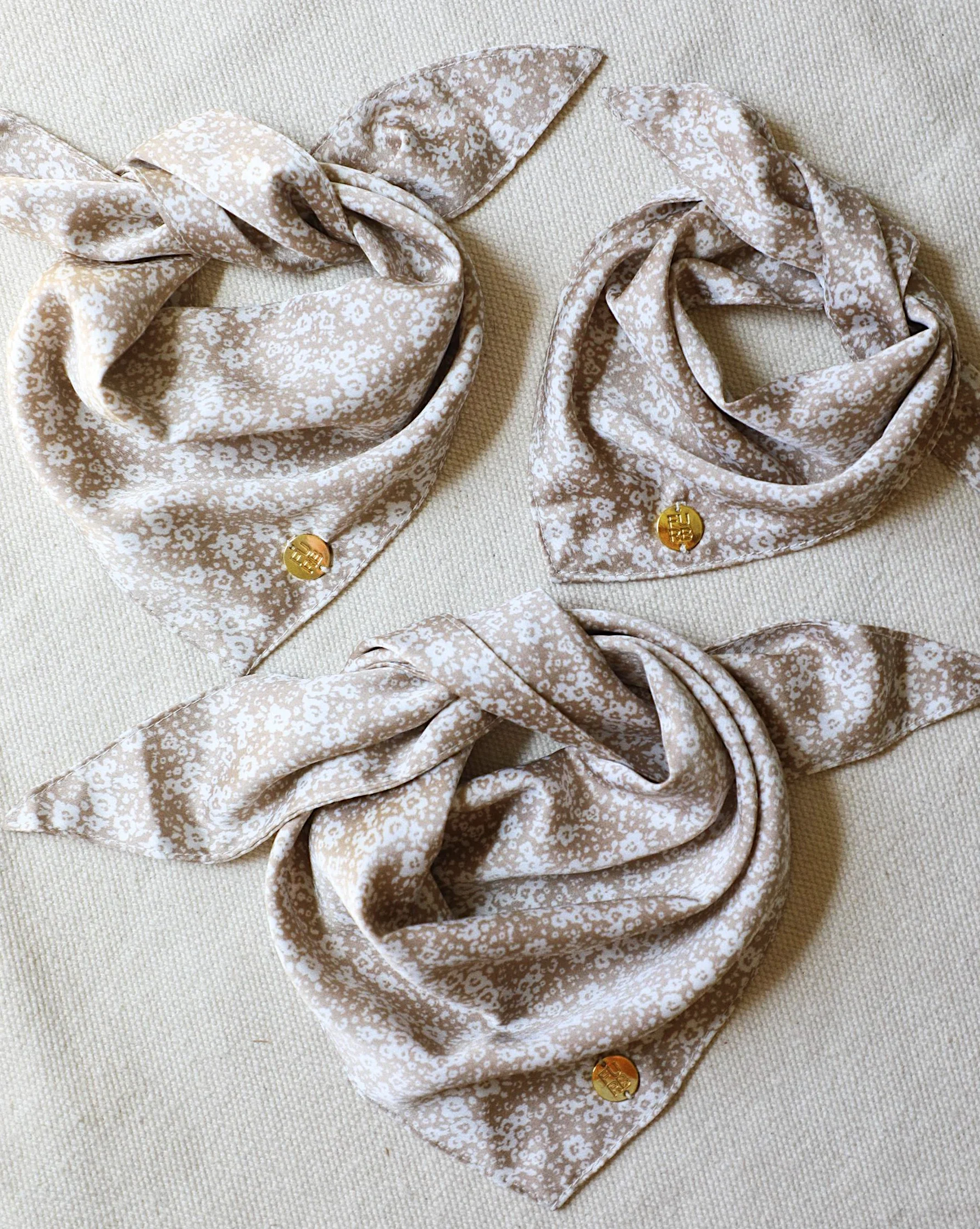 Only the Best Bandana in Beige Floral - Image 4