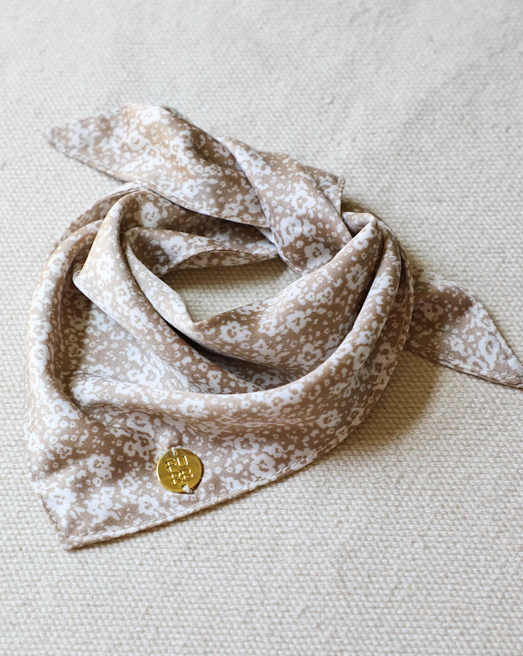 Only the Best Bandana in Beige Floral - Image 5