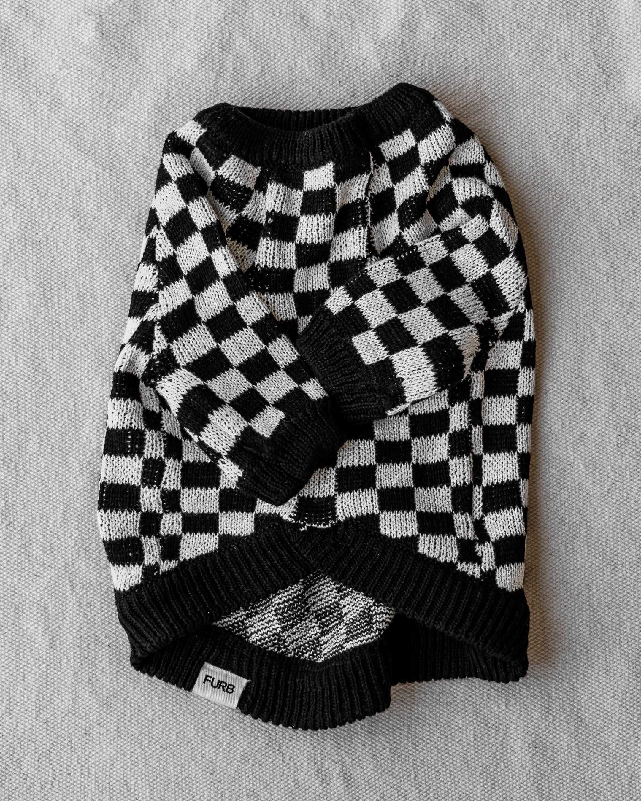 Arlo Black Check Dog Sweater - Image 4