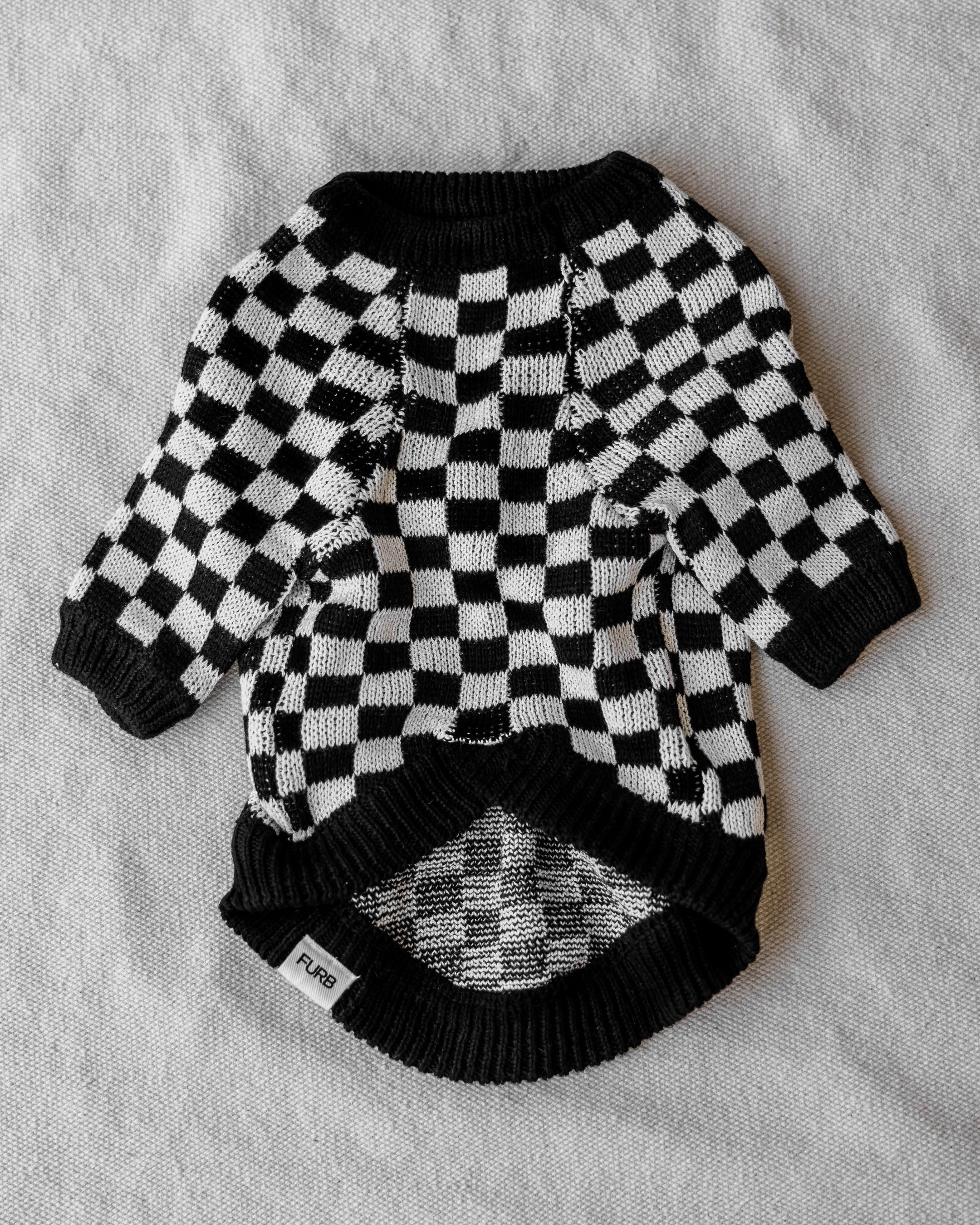 Arlo Black Check Dog Sweater - Image 5
