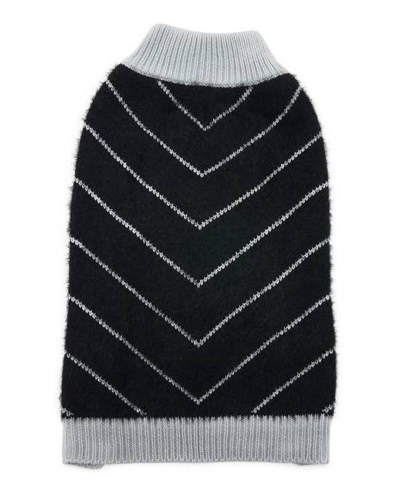 Mojo Black Mohair Dog Sweater - Image 2