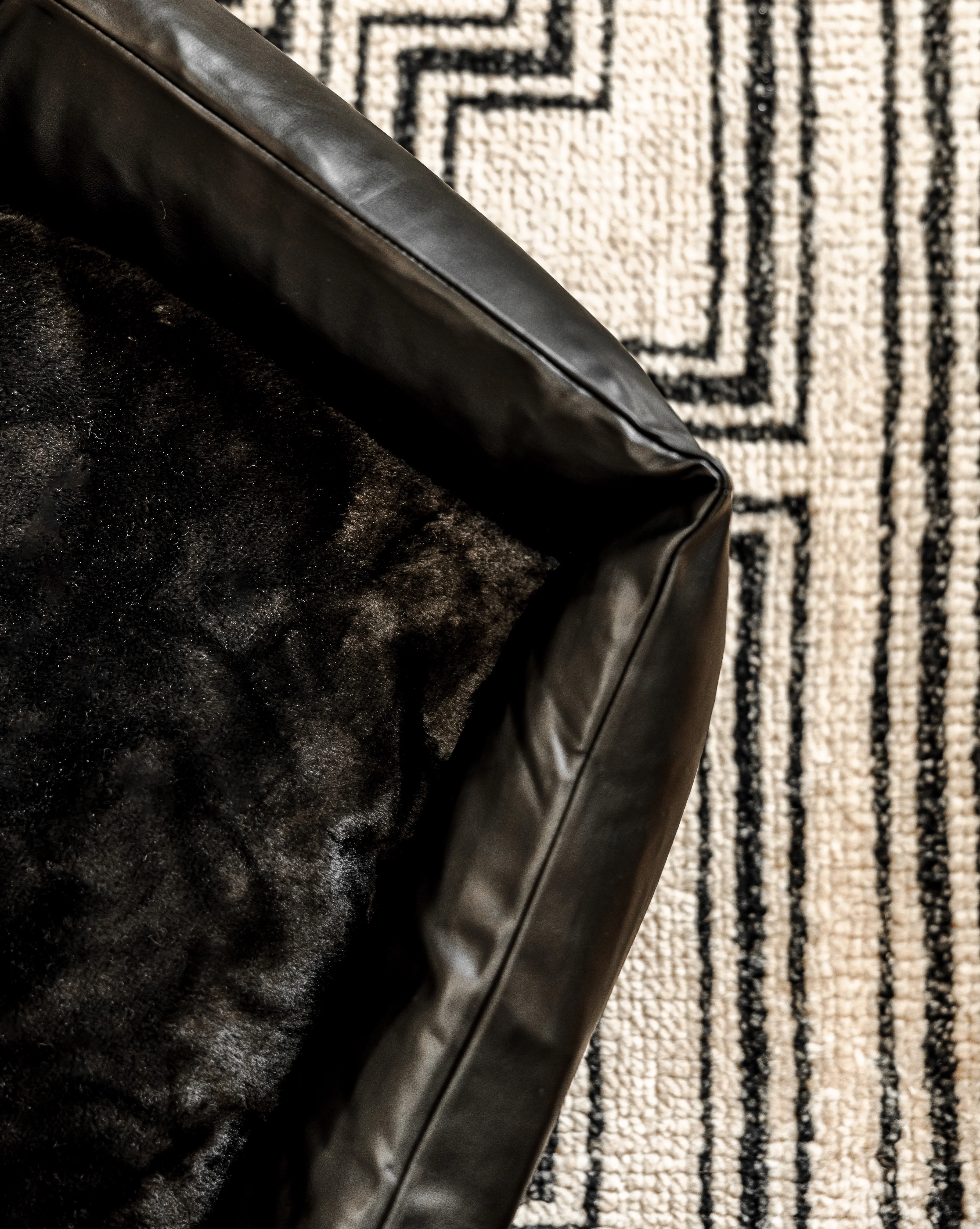 All Curled Up Black Structured Bed - Image 4