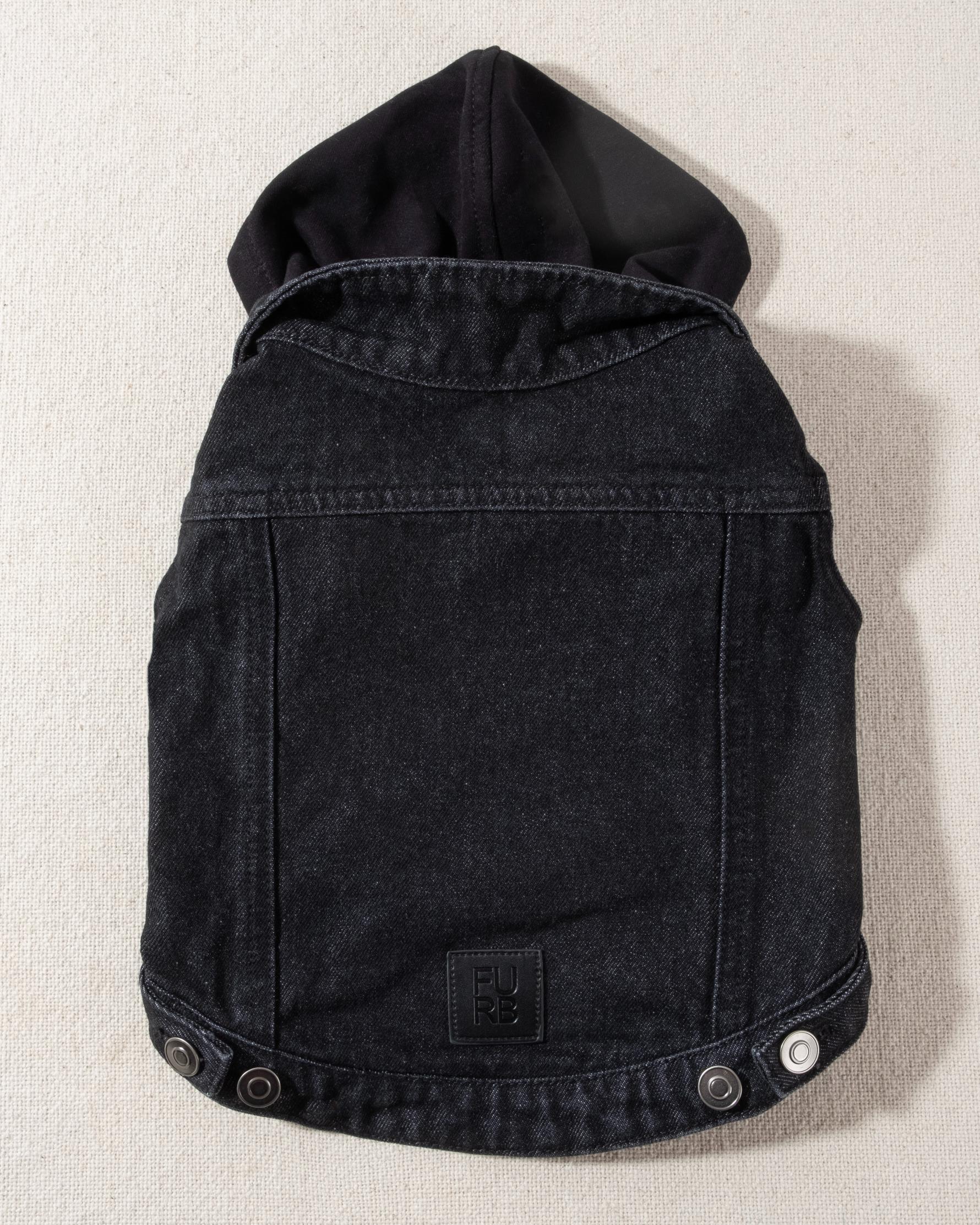 Mack Black Denim Hooded Vest - Image 3