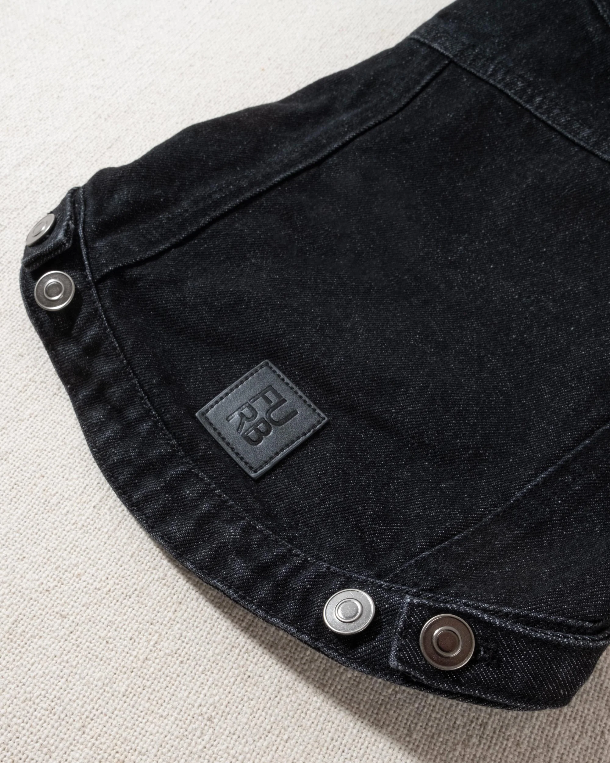 Mack Black Denim Hooded Vest - Image 6
