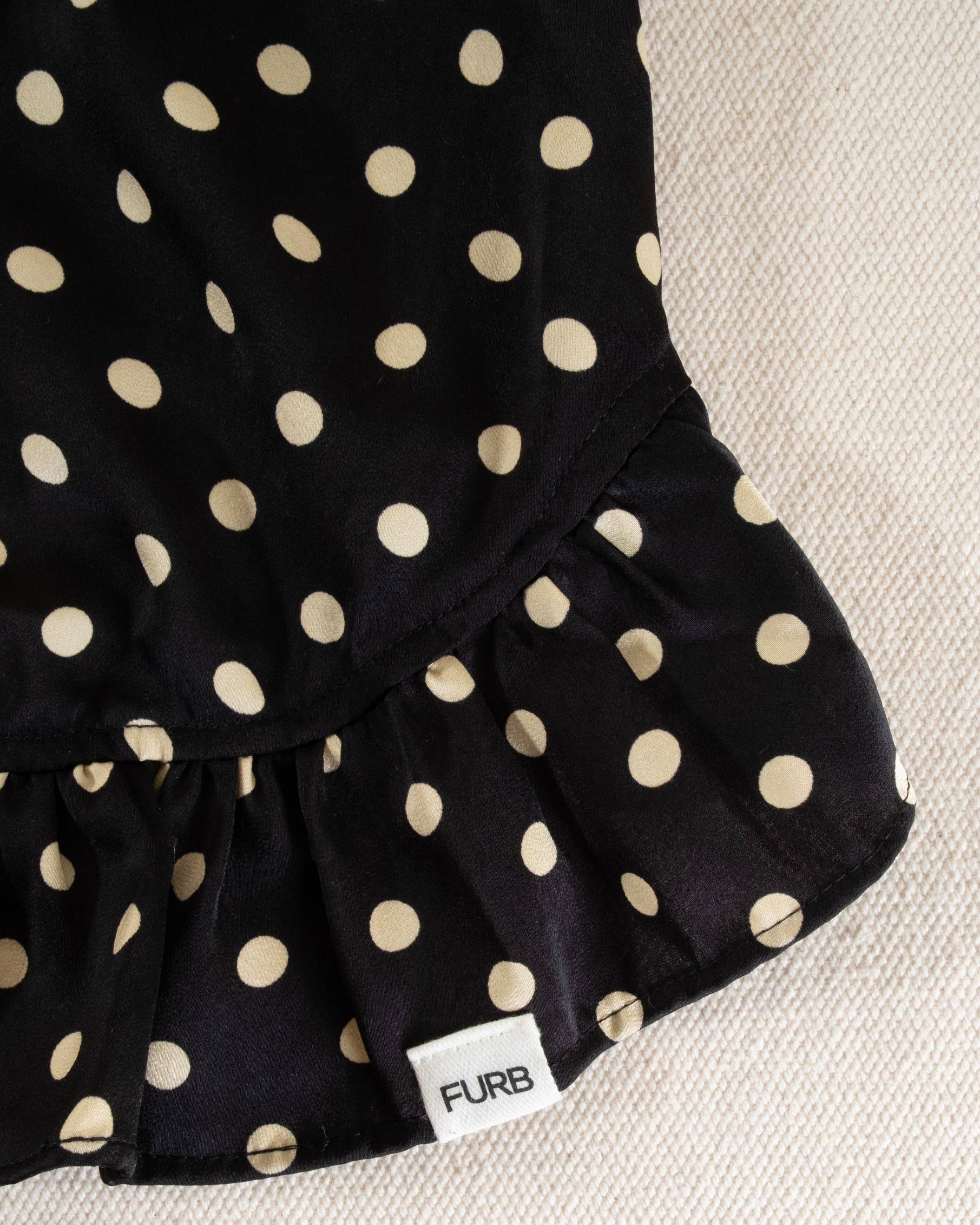Gigi Black + Ivory Polka Dot Dress - Image 5