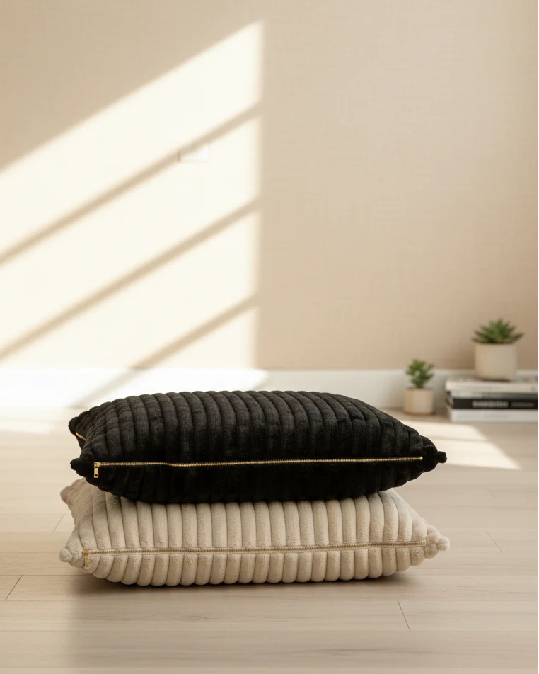 Coronado Black Faux Fur Dog Bed - Image 4