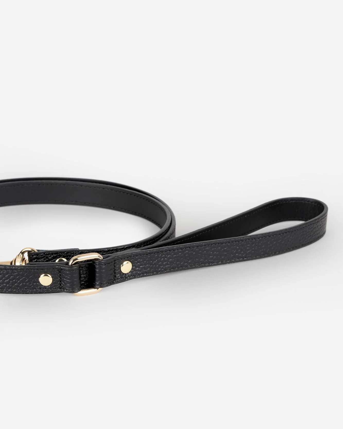 Nara Black Leather Dog Leash - Image 5