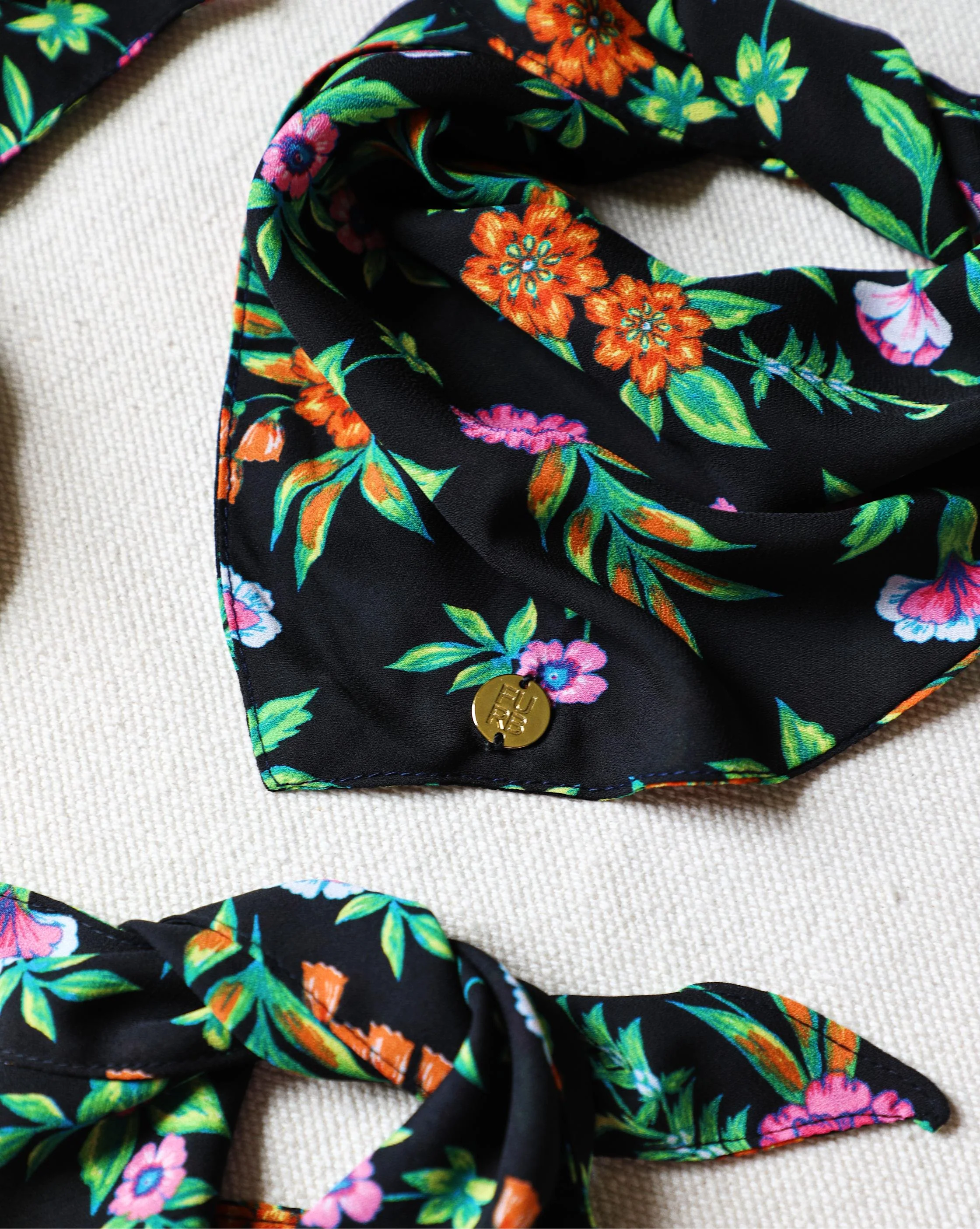 Only the Best Bandana in Neon Floral - Image 2