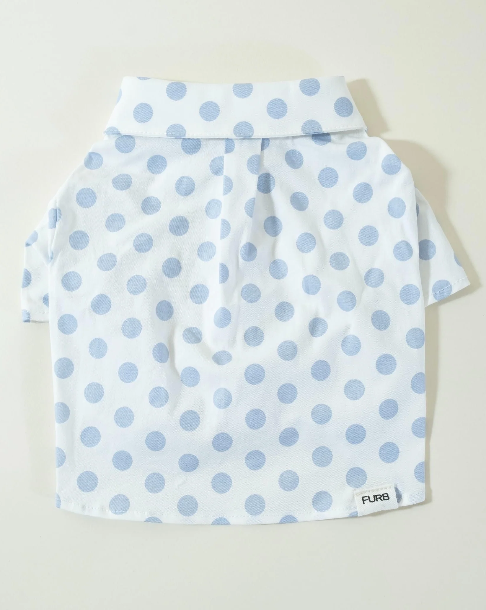 Cleo Baby Blue Polka Dot Dog Shirt - Image 4