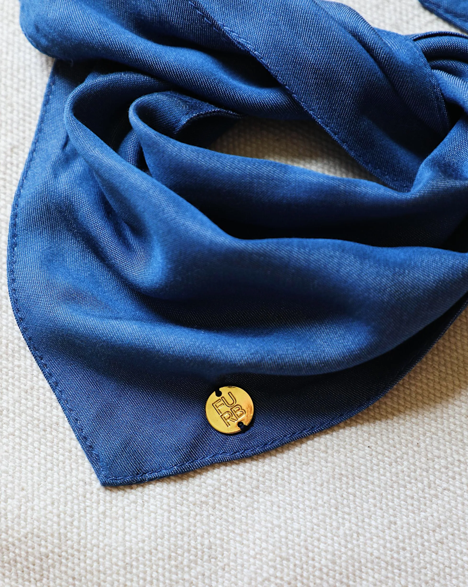 Only the Best Bandana in Blue Denim - Image 2