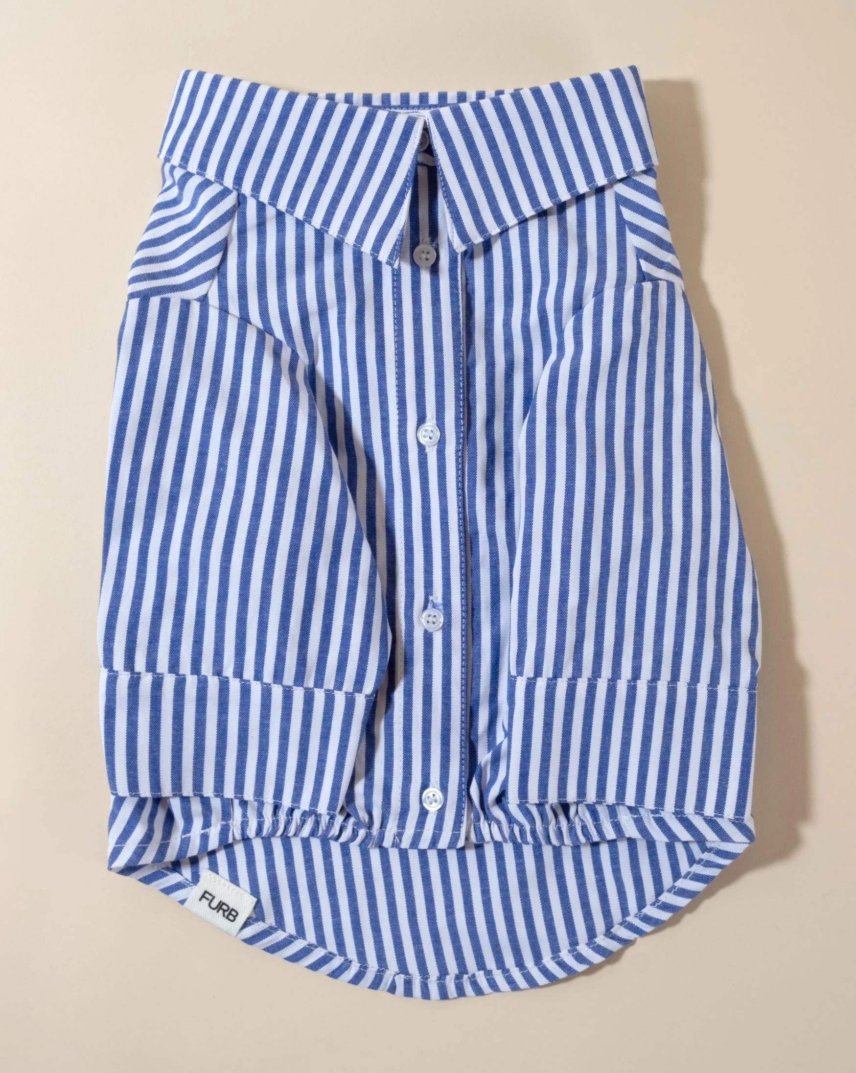 Nantucket Blue + White Striped Button Up