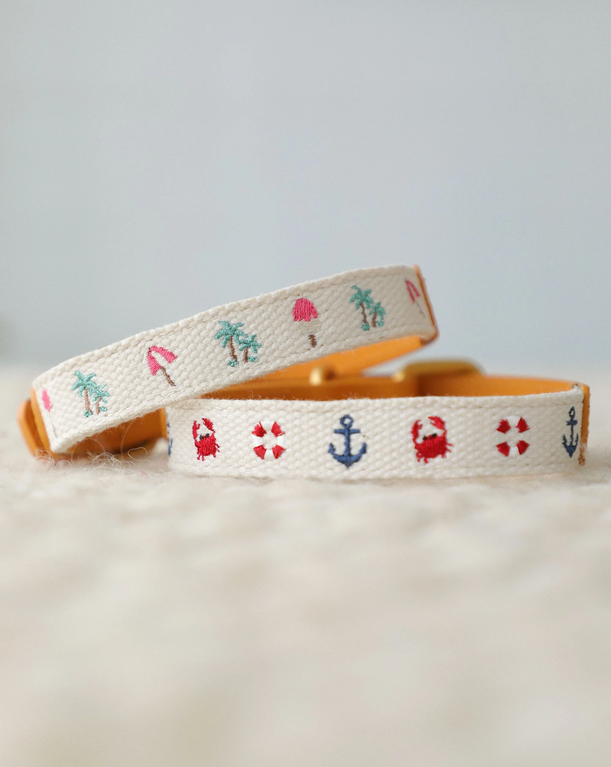 Seas The Day Embroidered Dog Collar - Image 3
