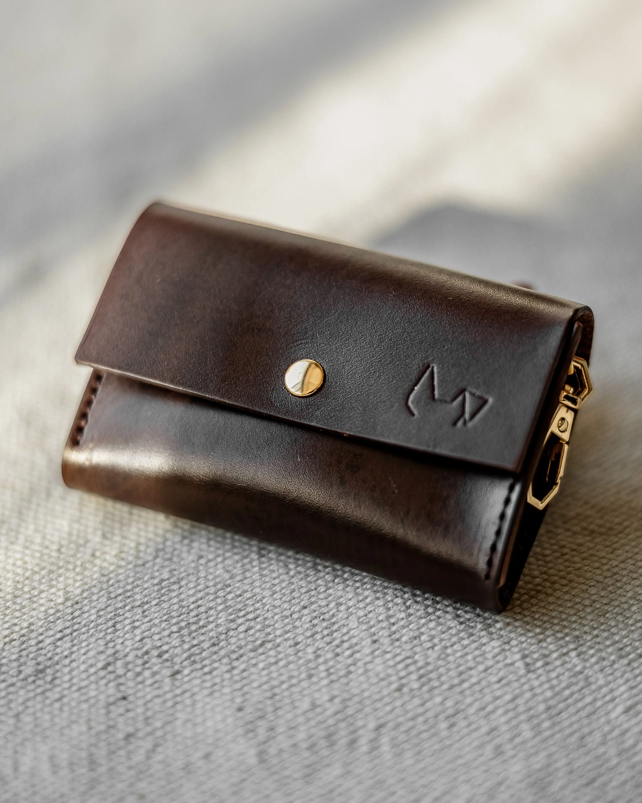 Rocco Brown Leather Waste Bag Holder