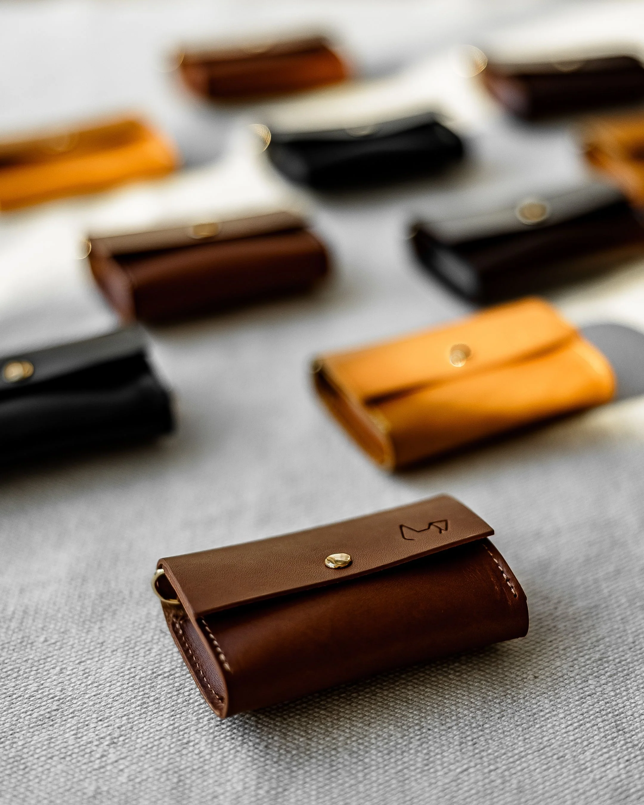 Rocco Cognac Leather Waste Bag Holder - Image 2