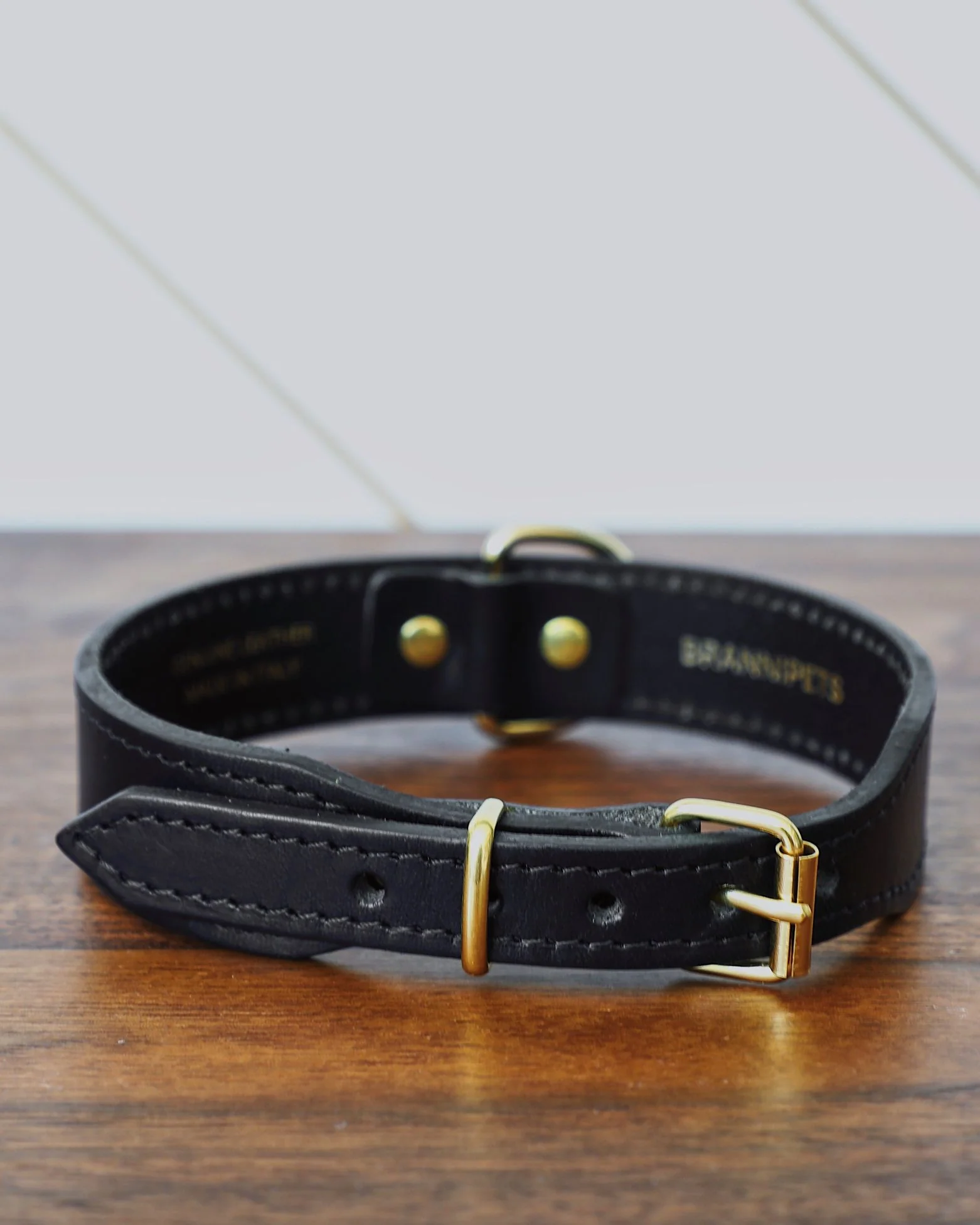Rocco Leather Collar in Black