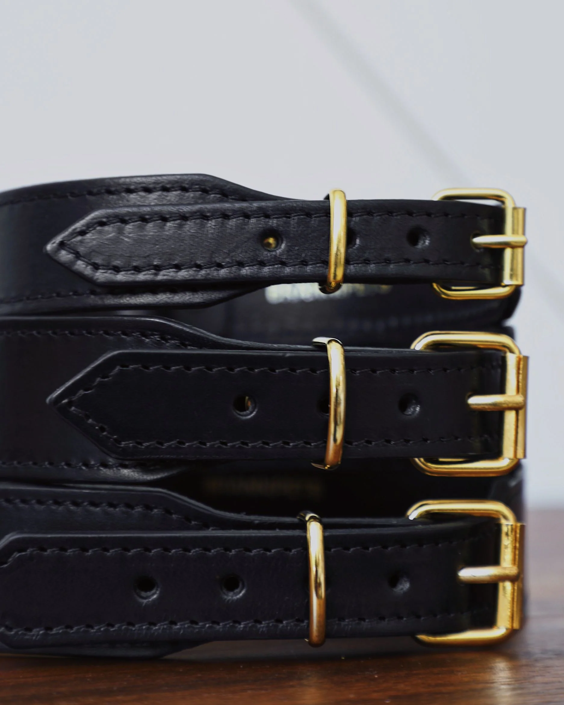 Rocco Leather Collar in Black - Image 6