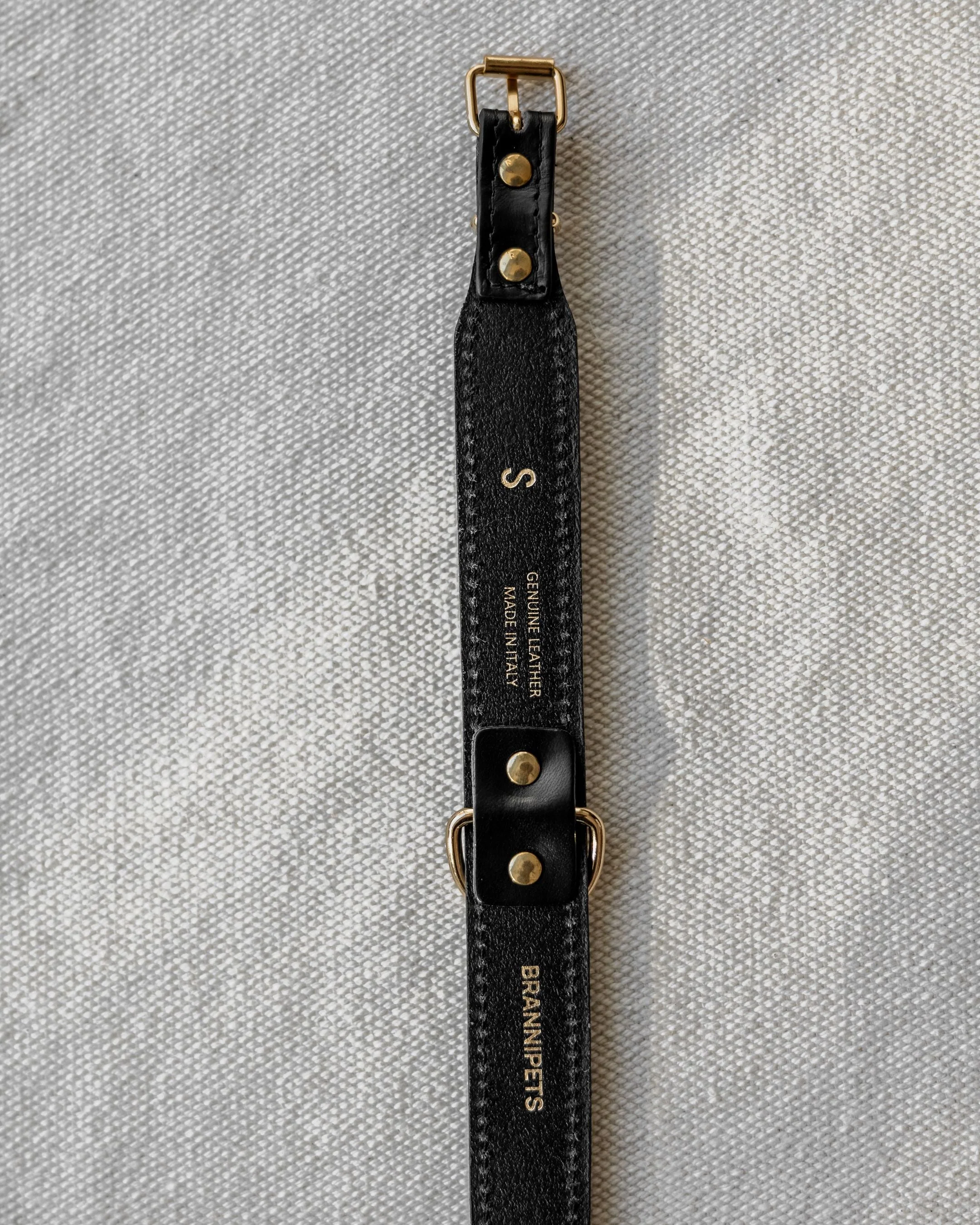 Rocco Leather Collar in Black - Image 7