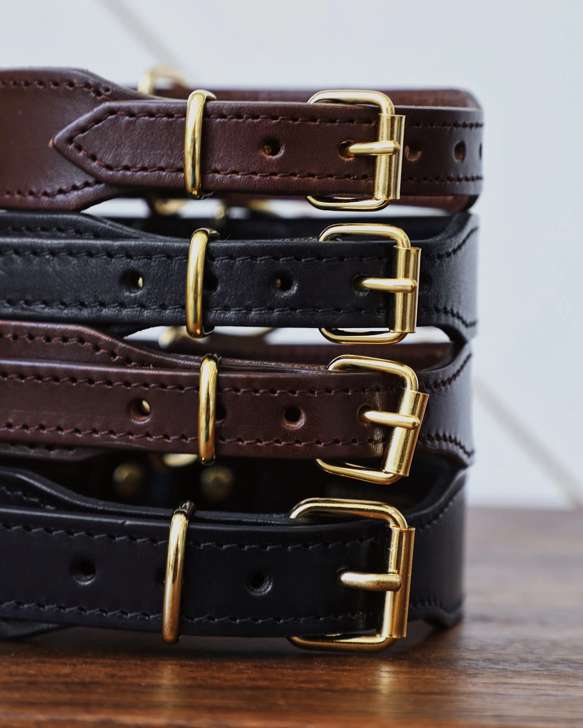 Rocco Leather Collar in Black - Image 8