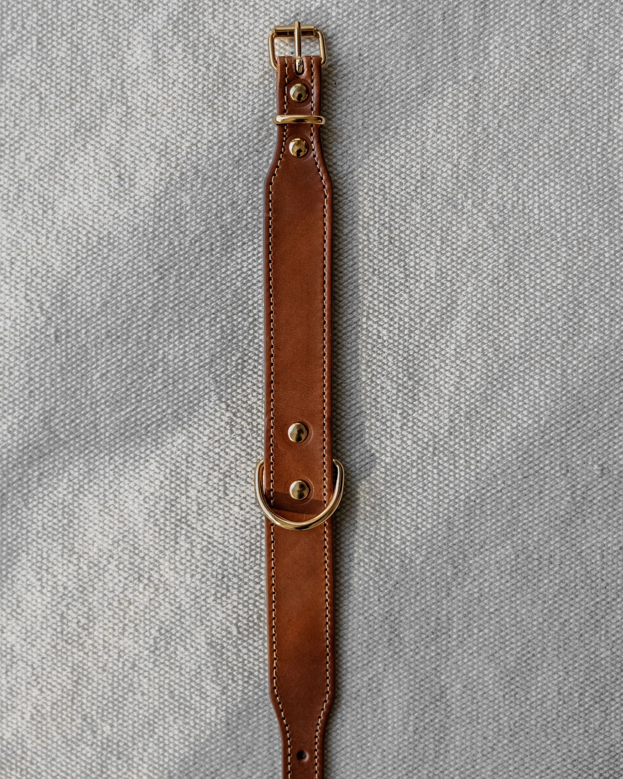 Rocco Leather Collar in Cognac - Image 4