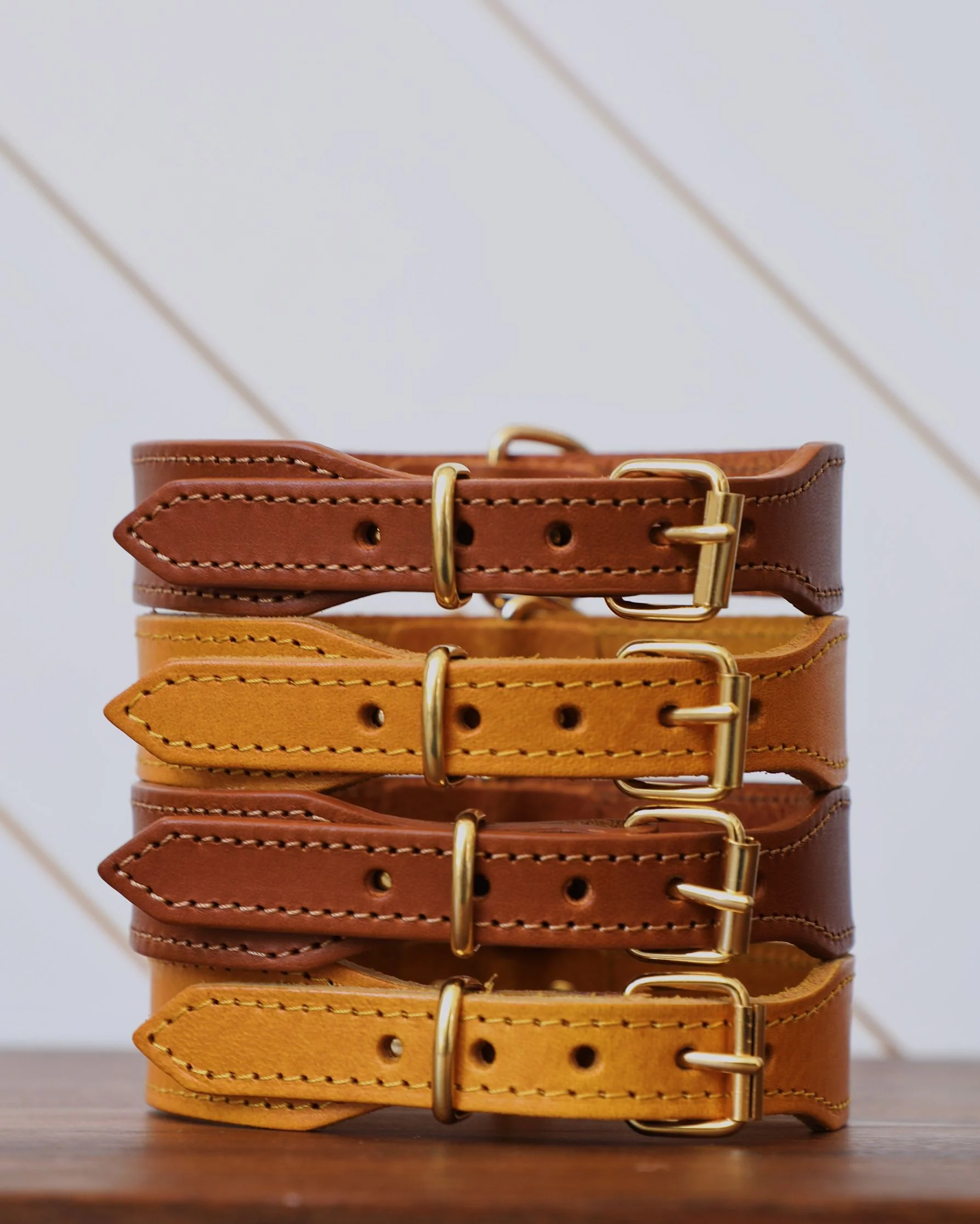 Rocco Leather Collar in Cognac - Image 7