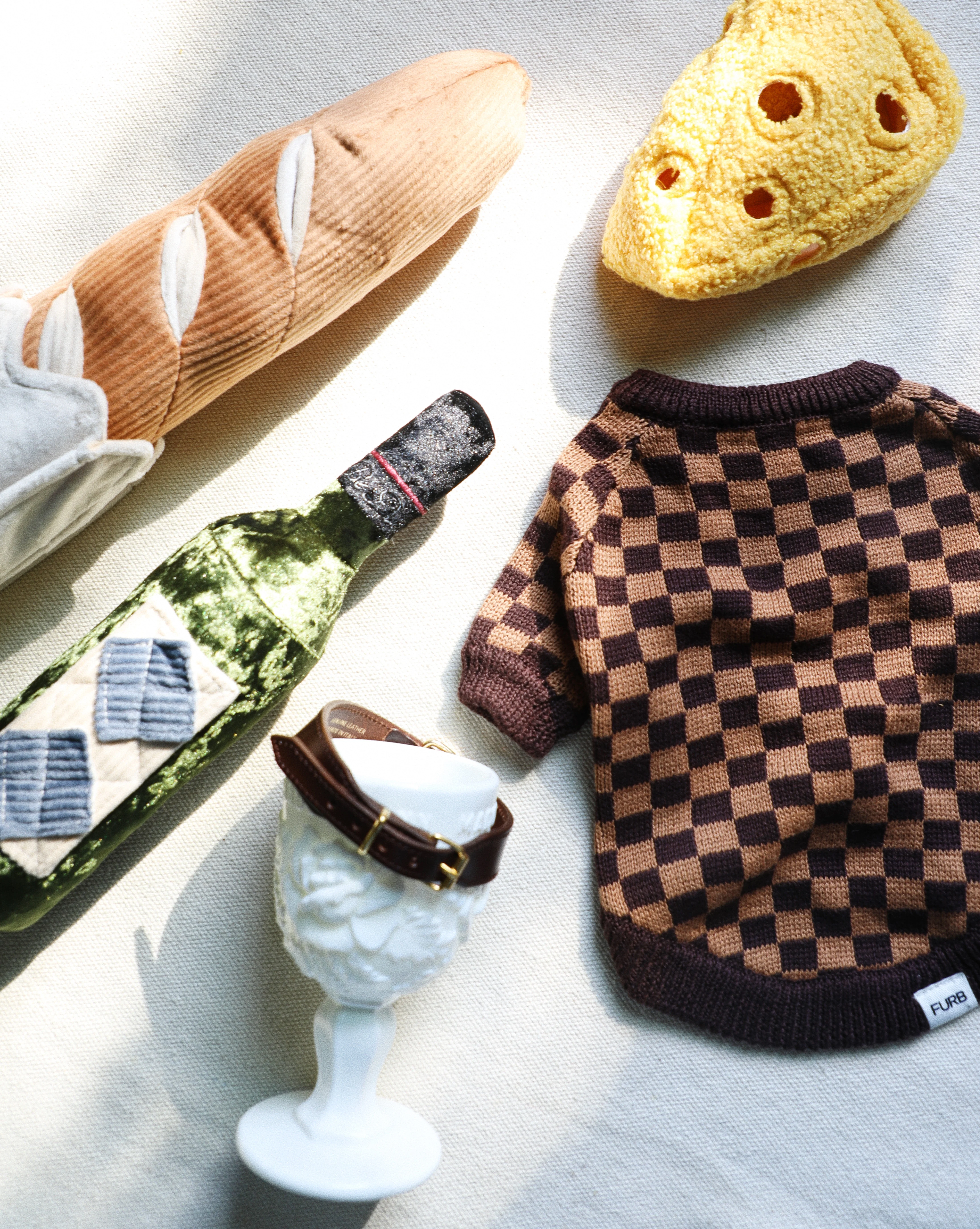 Arlo Brown Check Dog Sweater - Image 13