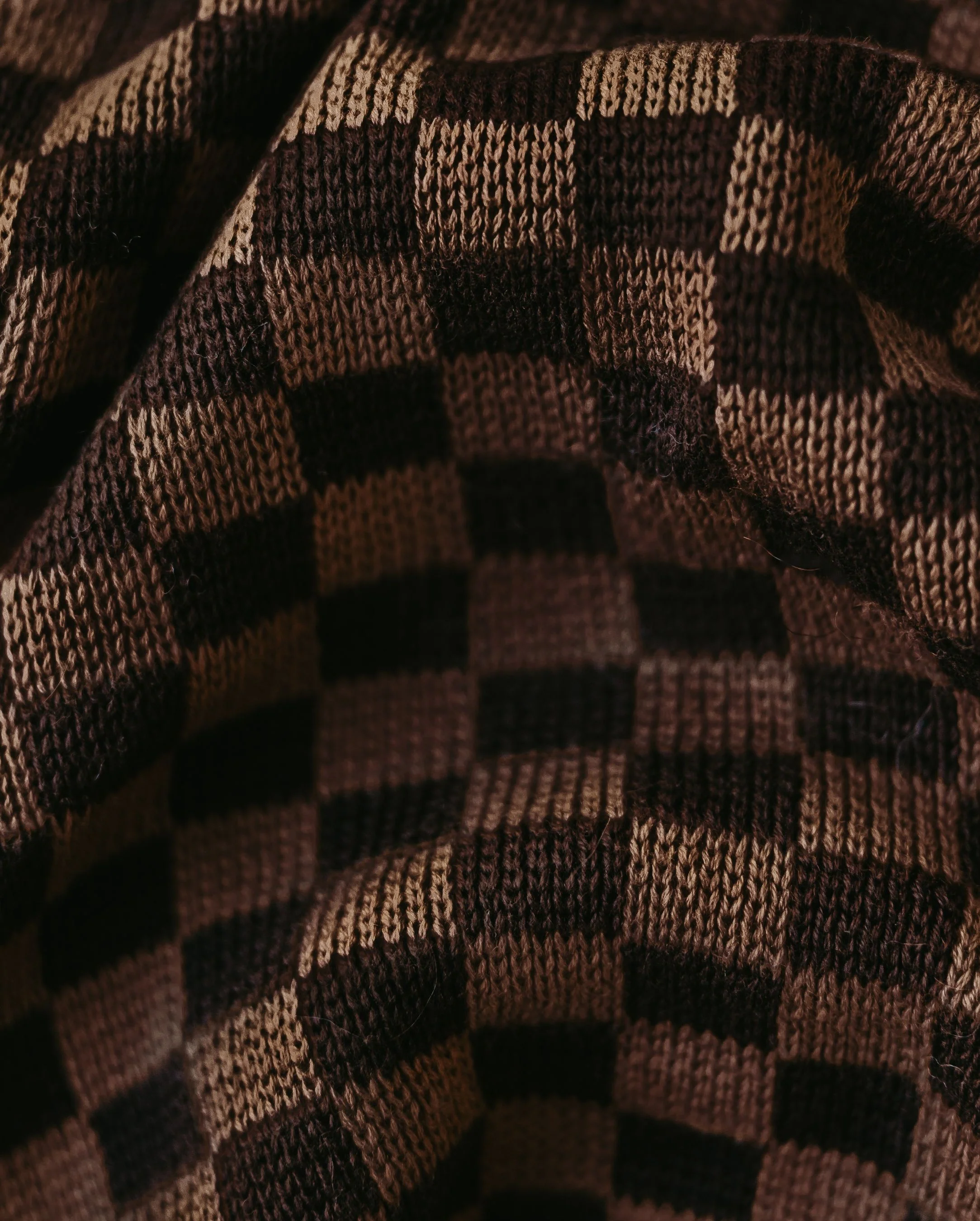 Arlo Brown Check Dog Sweater - Image 6