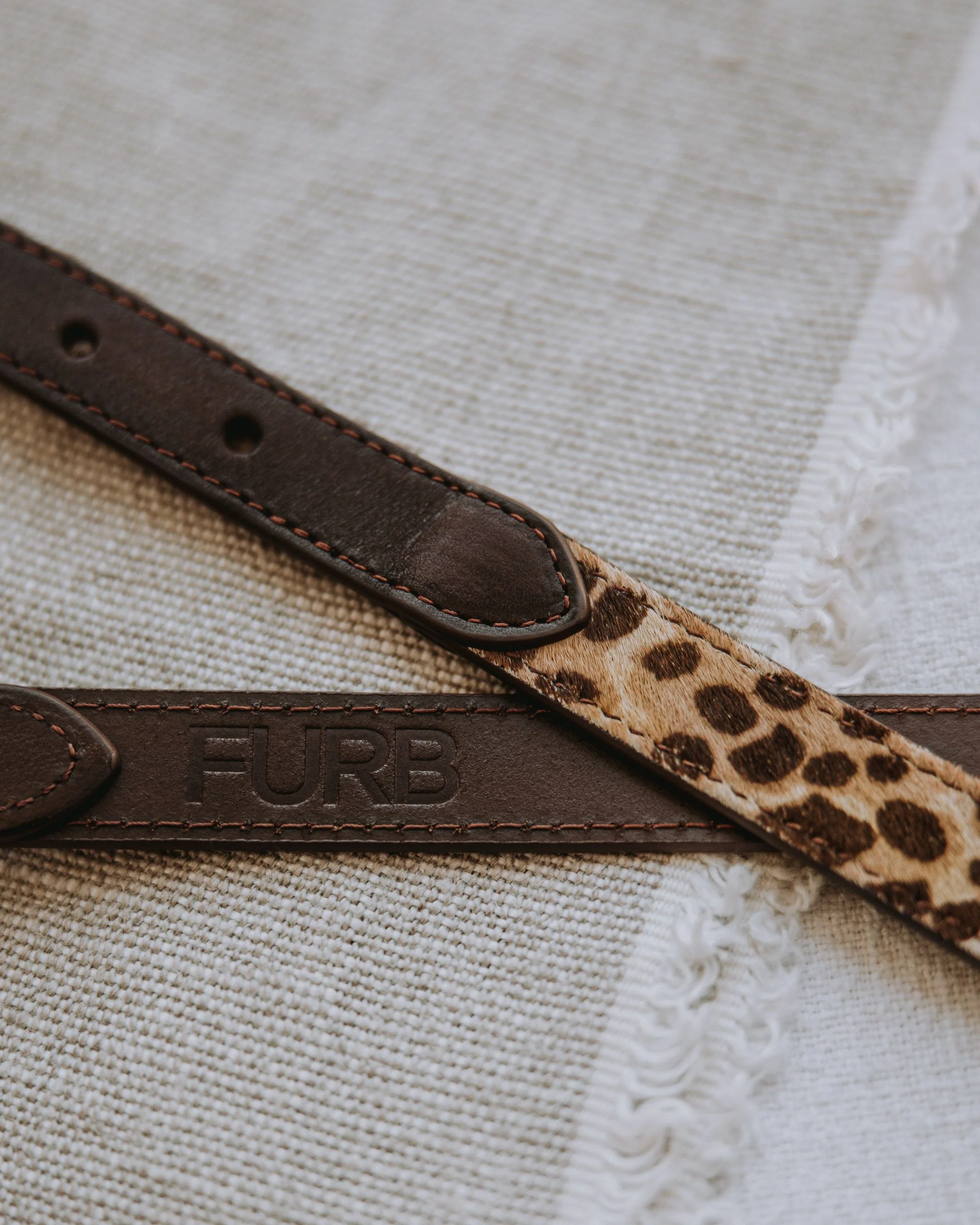 Wylde Brown Spotted Pony Fur Dog Collar - Image 7