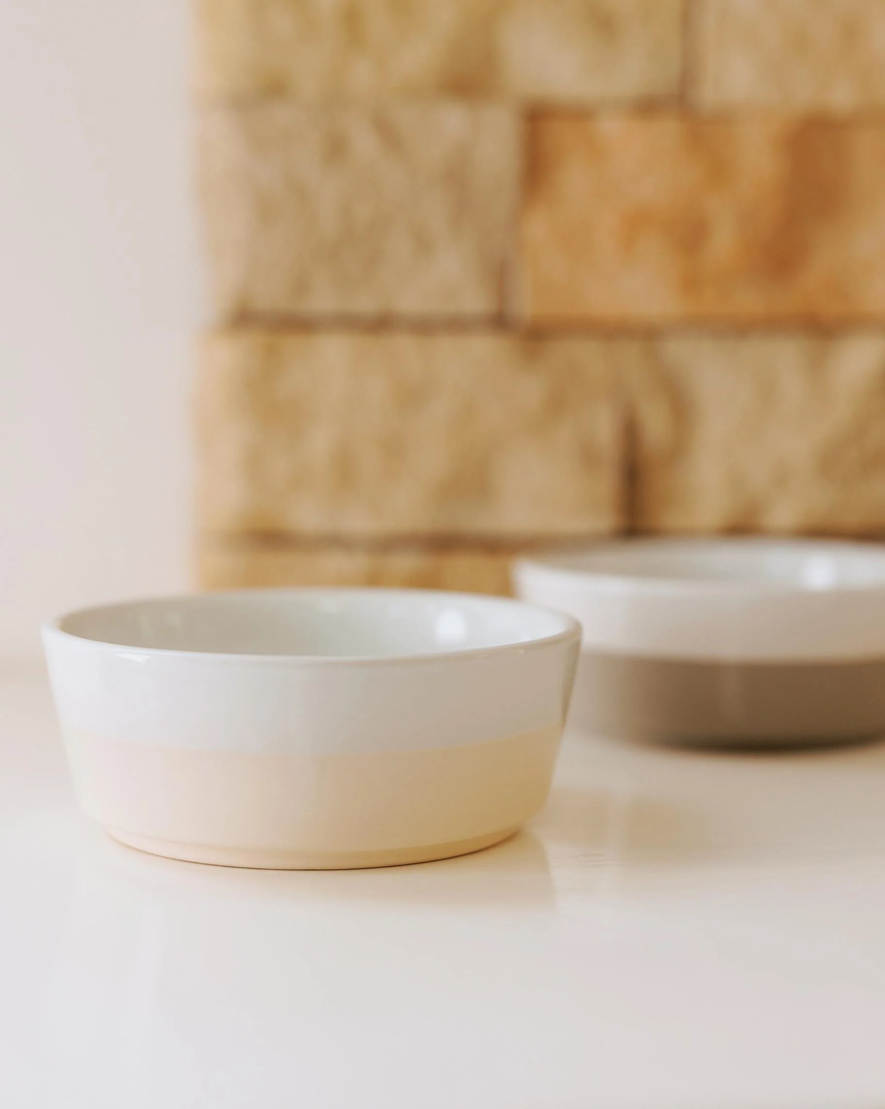 Nibbles + Bits Buttercream Ceramic Dog Bowl - Image 3