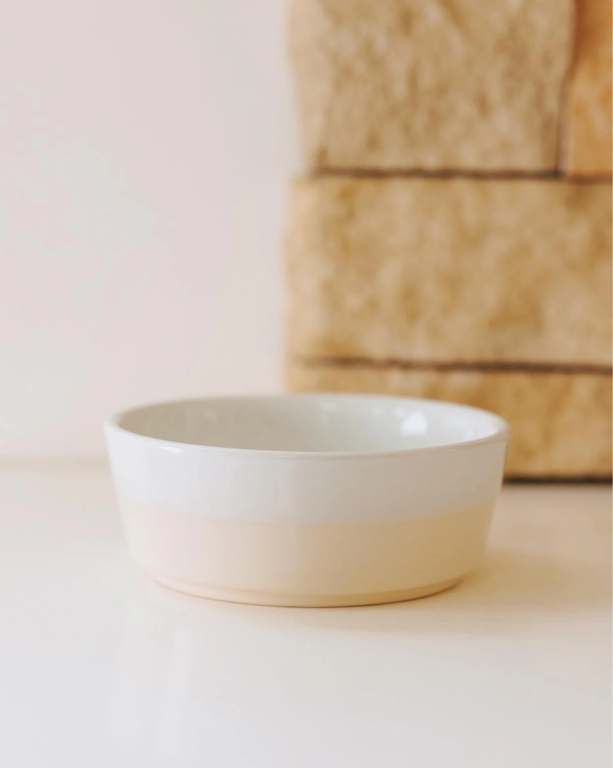 Nibbles + Bits Buttercream Ceramic Dog Bowl - Image 4