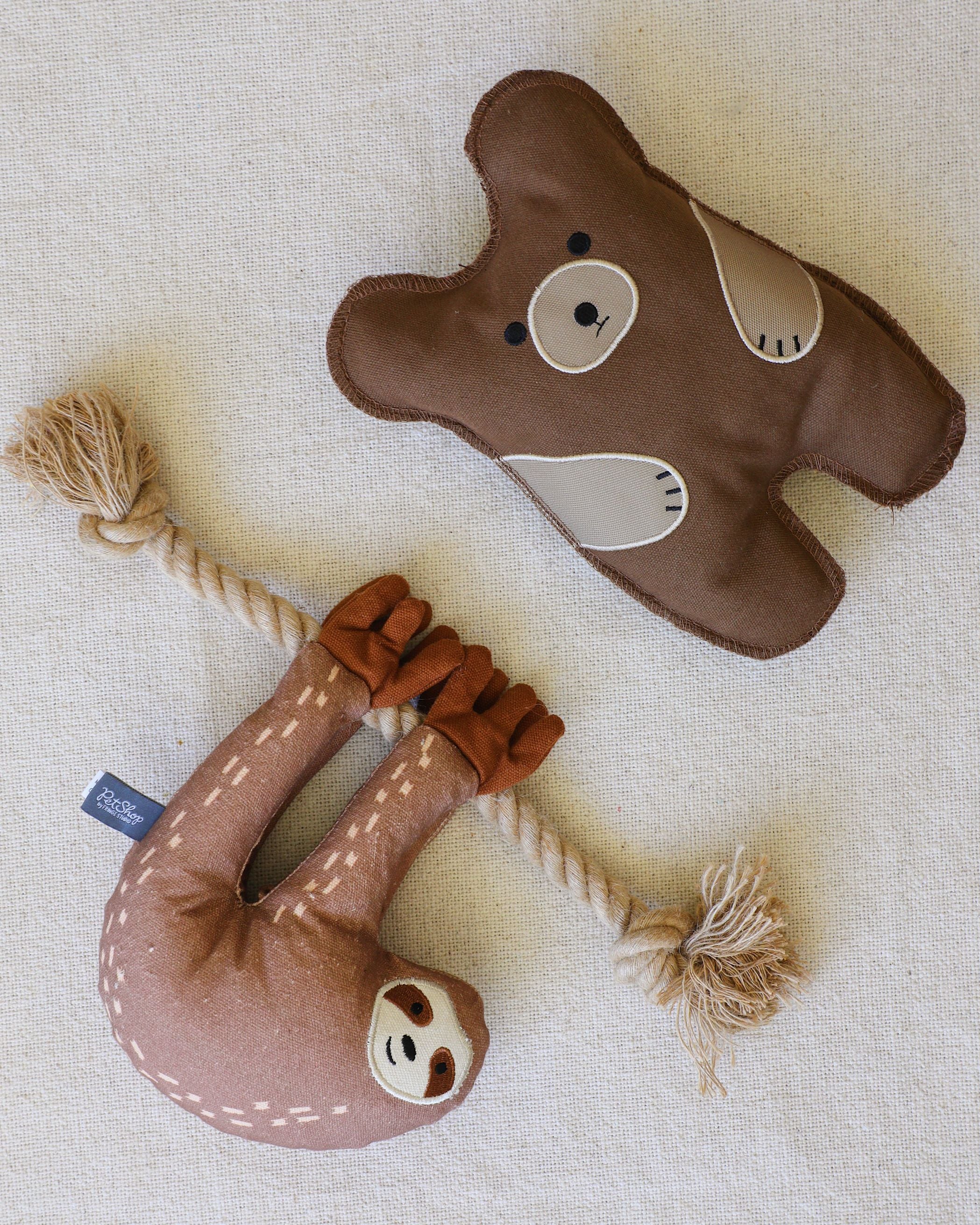 Bear With Me Canvas Squeaker Toy - Image 4
