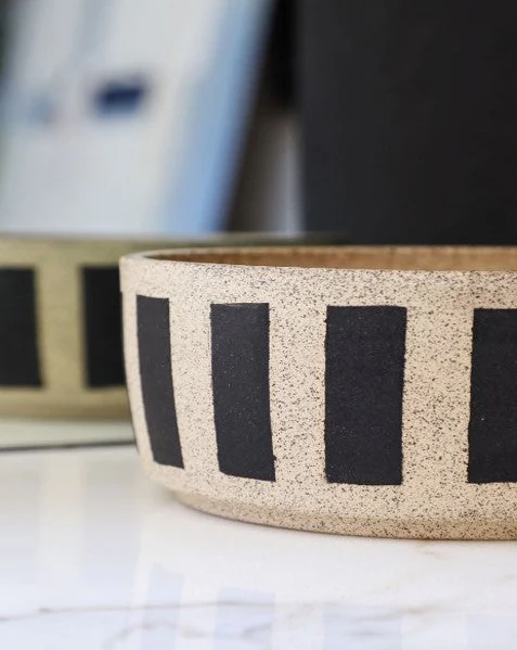 Dine + Dash Striped Handmade Dog Bowl - Image 6