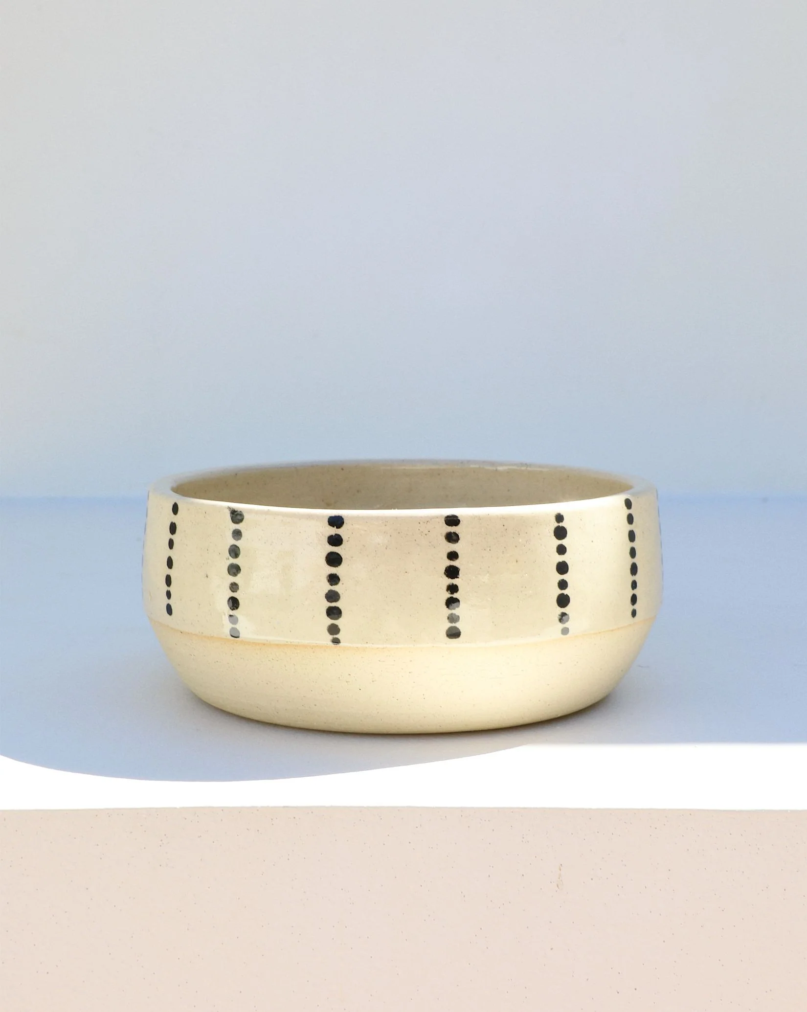 X Marks the Dot Ceramic Bowl