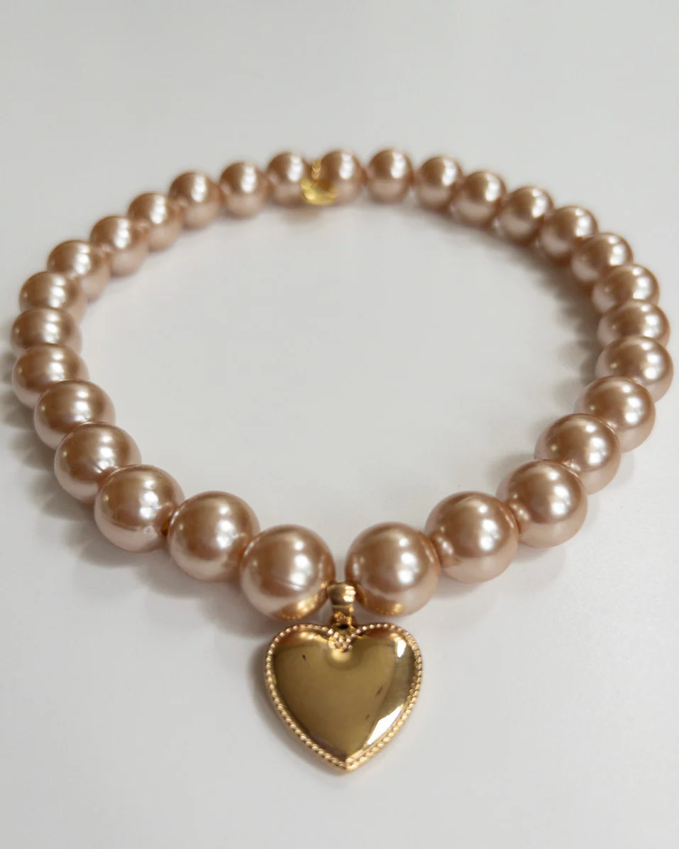 Polished Pup Champagne Pearl Dog Necklace