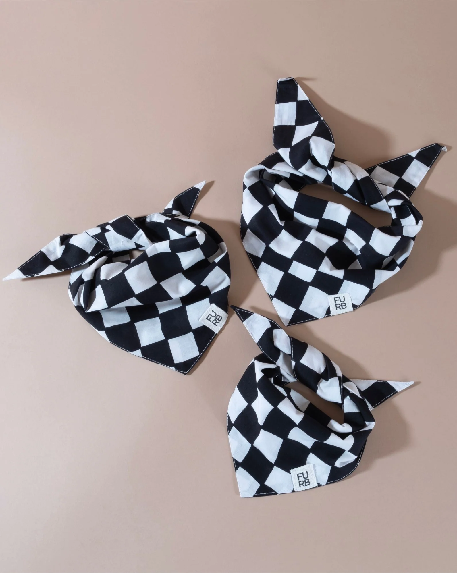 Make a Move Black Check Bandana - Image 4