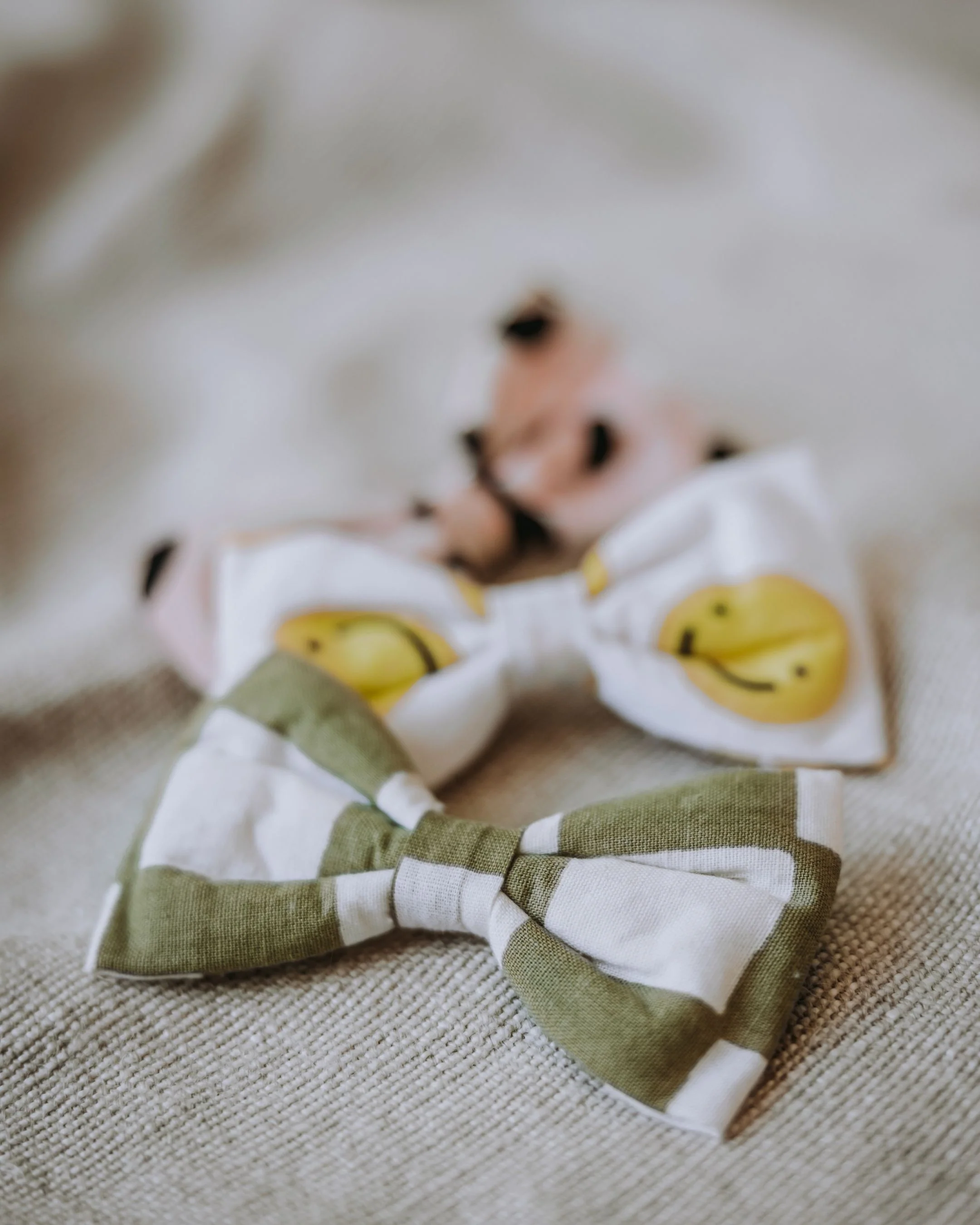 Make a Move Green Check Dog Bow Tie - Image 5