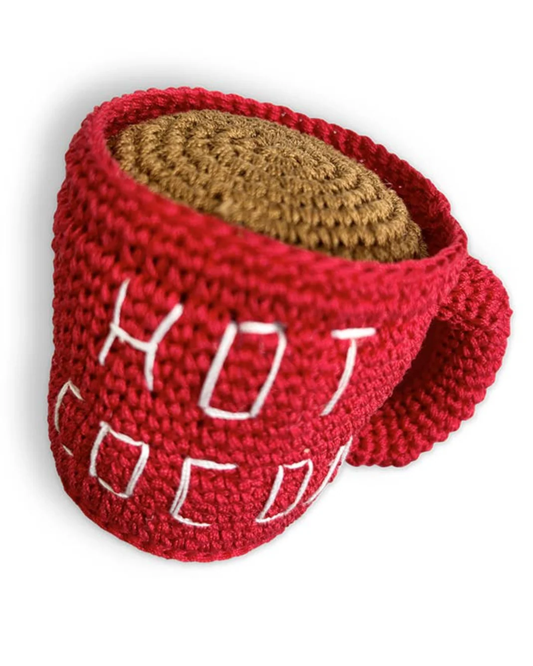 Mugs + Kisses Hot Cocoa Crochet Dog Toy - Image 2