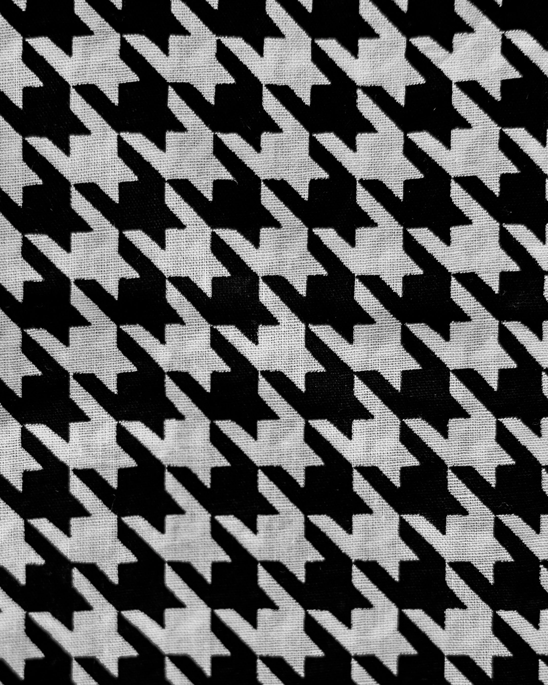 Watson Black + White Houndstooth Dog Bandana - Image 4