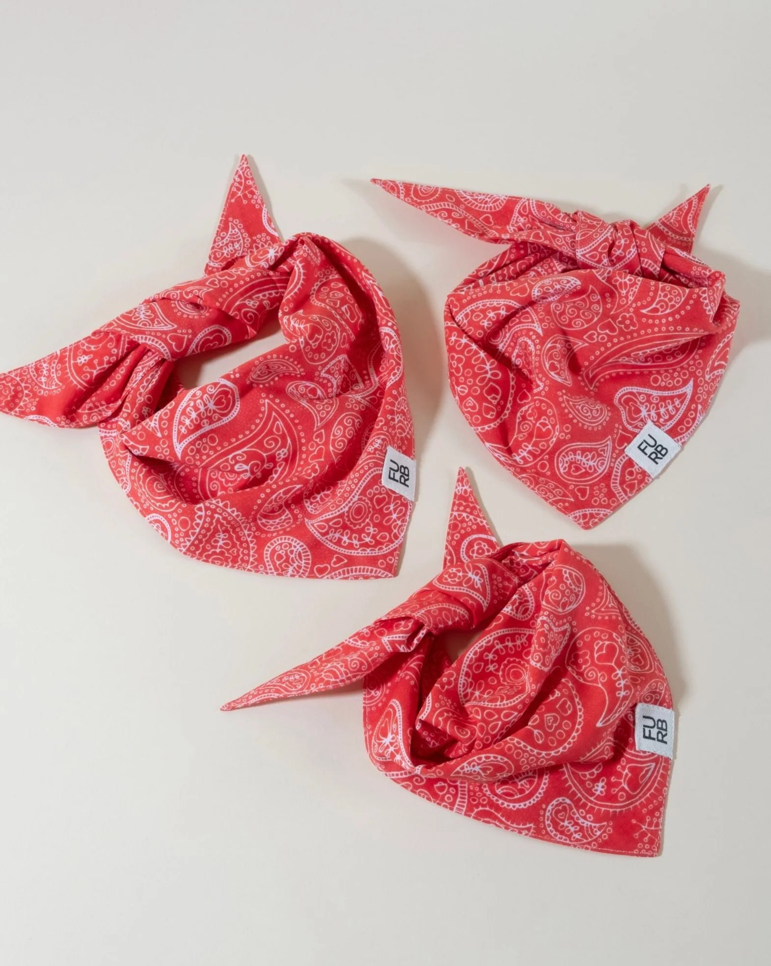 Dolly Red Print Dog Bandana - Image 3