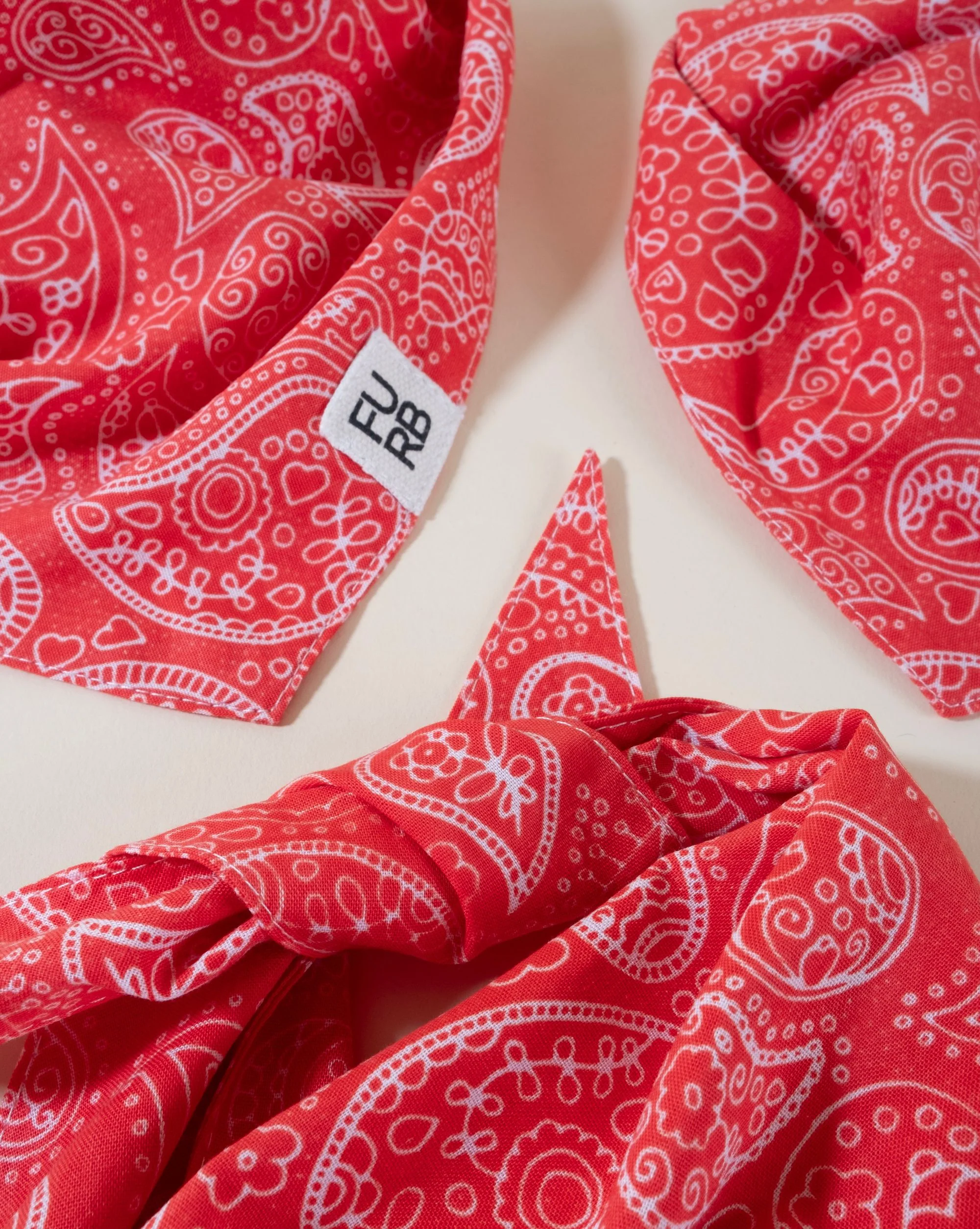 Dolly Red Print Dog Bandana - Image 5