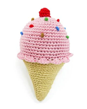 Sundae Funday Crochet Ice Cream Dog Toy