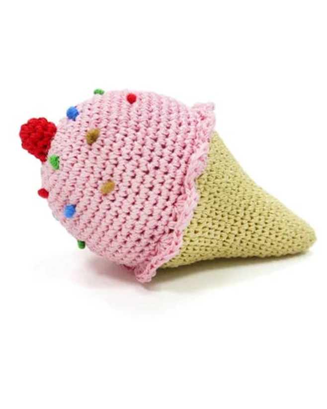 Sundae Funday Crochet Ice Cream Dog Toy - Image 2
