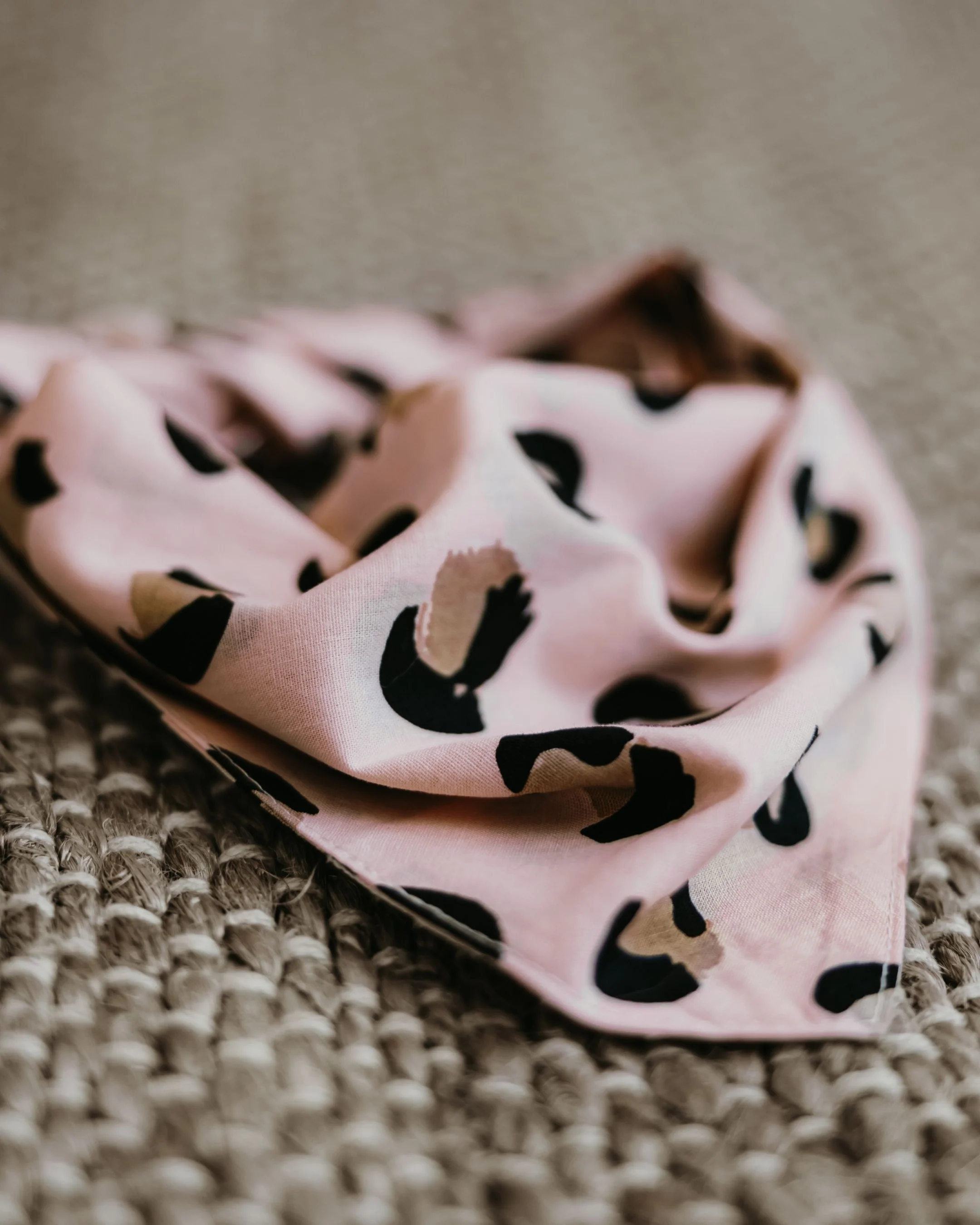Juno Peach Leopard Dog Bandana - Image 3