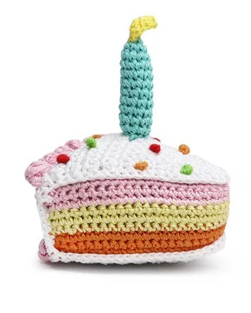 Pawty Time Birthday Cake Crochet Dog Toy - Image 2