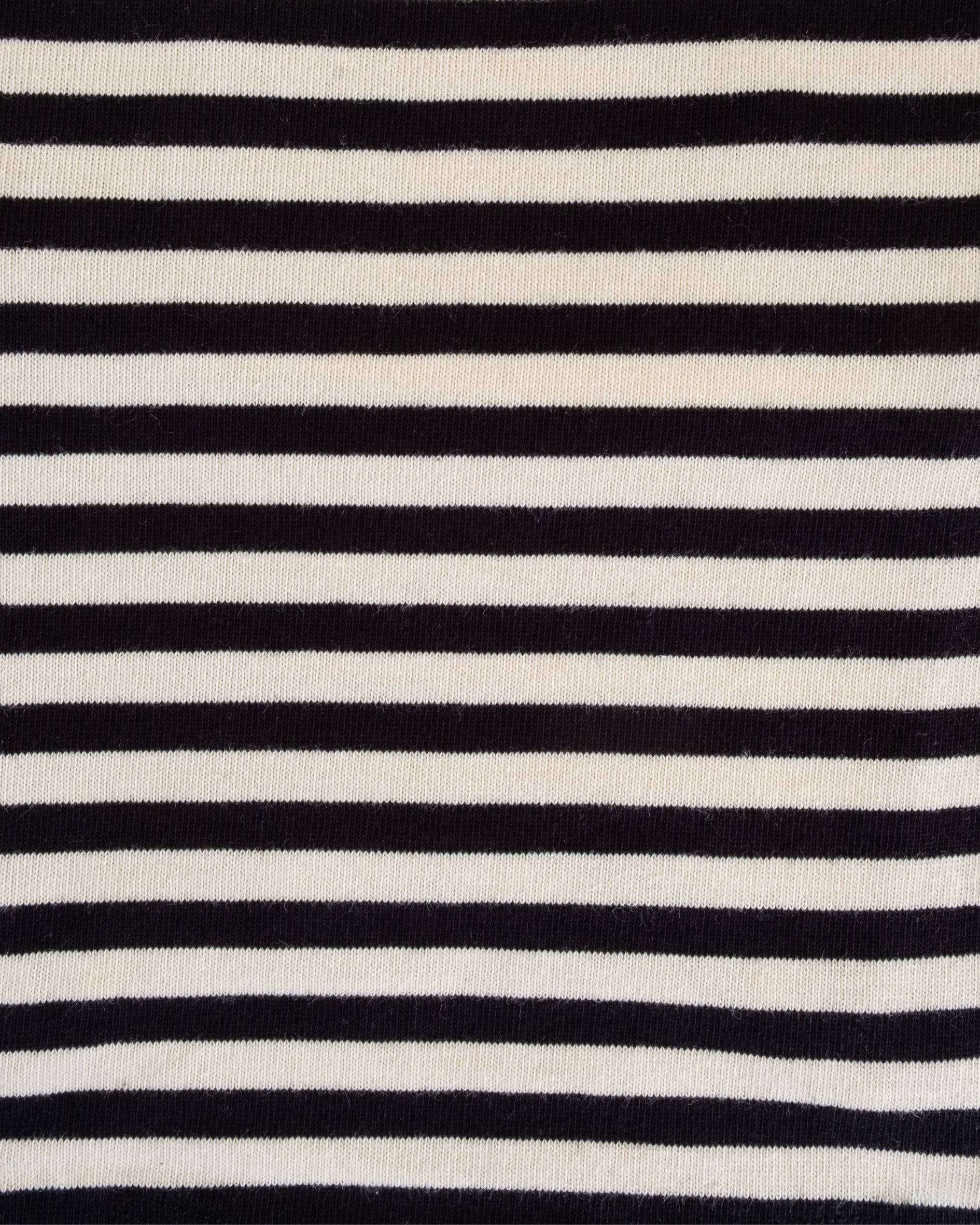 Playful Pooch Black + Ivory Striped Dog T-Shirt - Image 9